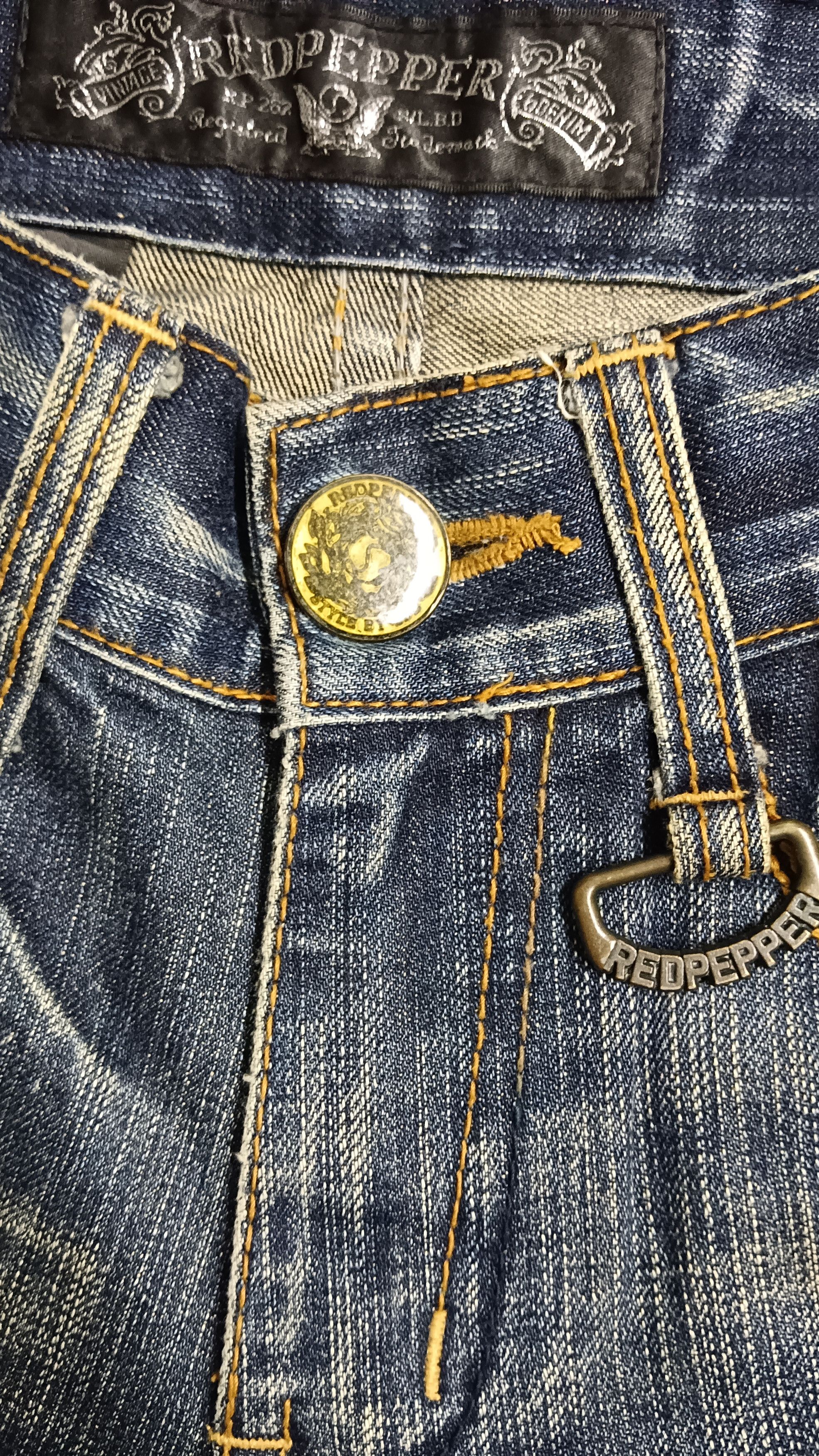 If Six Was Nine × Japanese Brand × Le Grande Bleu (L.G.B.) Redpepper Seditionaries Rusty Distressed Flare Jeans Size US 28 / EU 44 - 11 Thumbnail