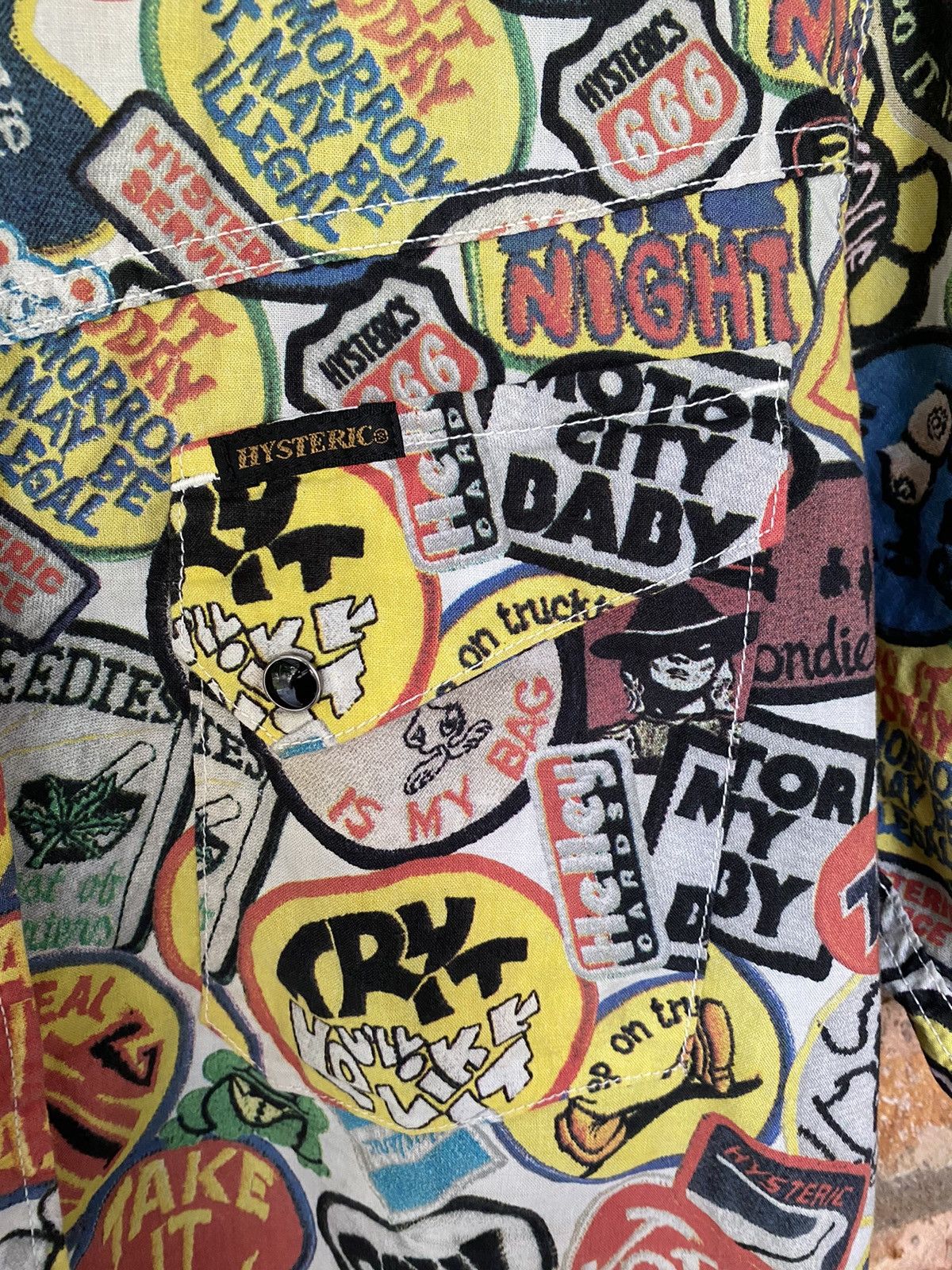 Hysteric Glamour 90s Fuck All logo all over print Size US M / EU 48-50 / 2 - 5 Thumbnail