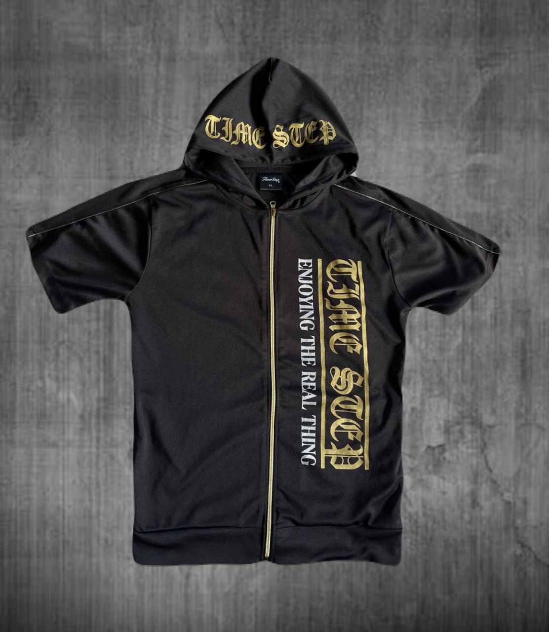 If Six Was Nine 2000s Japanese archive Vkei Gothic Poem Short Sleeve Hoodie Size US M / EU 48-50 / 2 - 1 Thumbnail