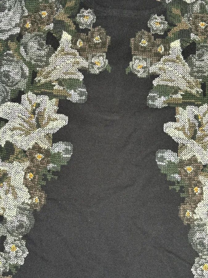 Dolce & Gabbana 2010s Dolce & Gabbana Black Polo Cotton Floral Embroidered Size US S / EU 44-46 / 1 - 9 Thumbnail