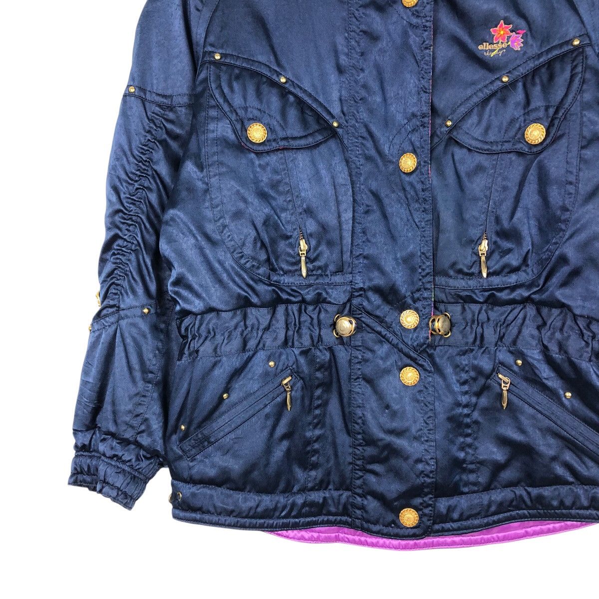 Japanese Brand × Vintage Vintage Bomber Jacket Ski Ellesse Multi Colour Cargo Pocket Size US M / EU 48-50 / 2 - 5 Thumbnail