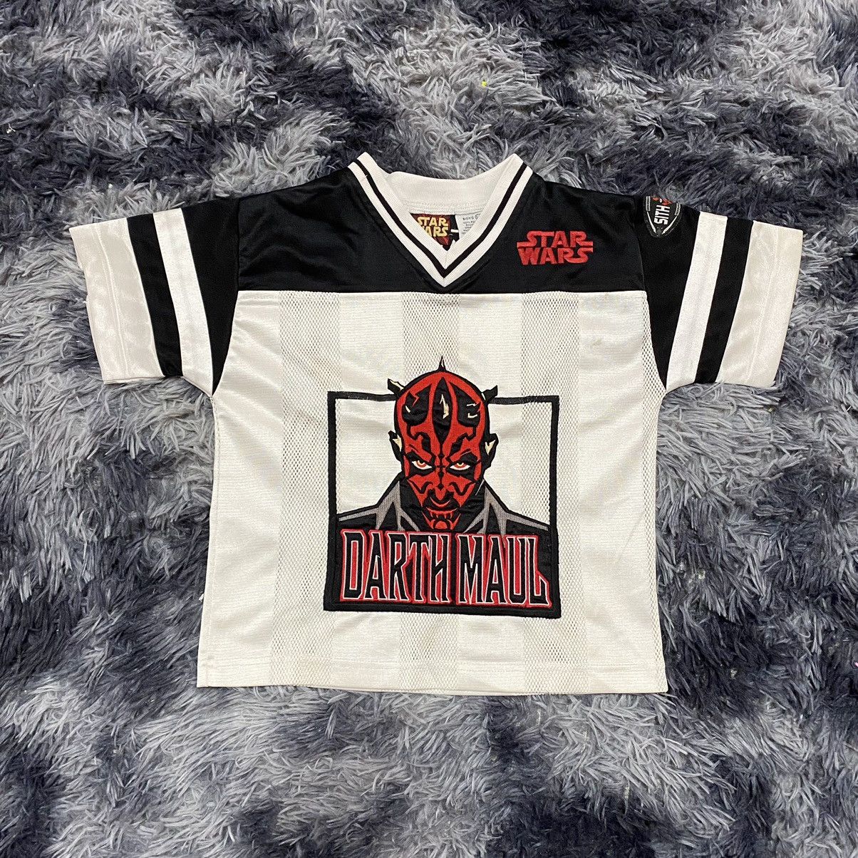 Vintage star wars darth maul kids jersey embroidered rare