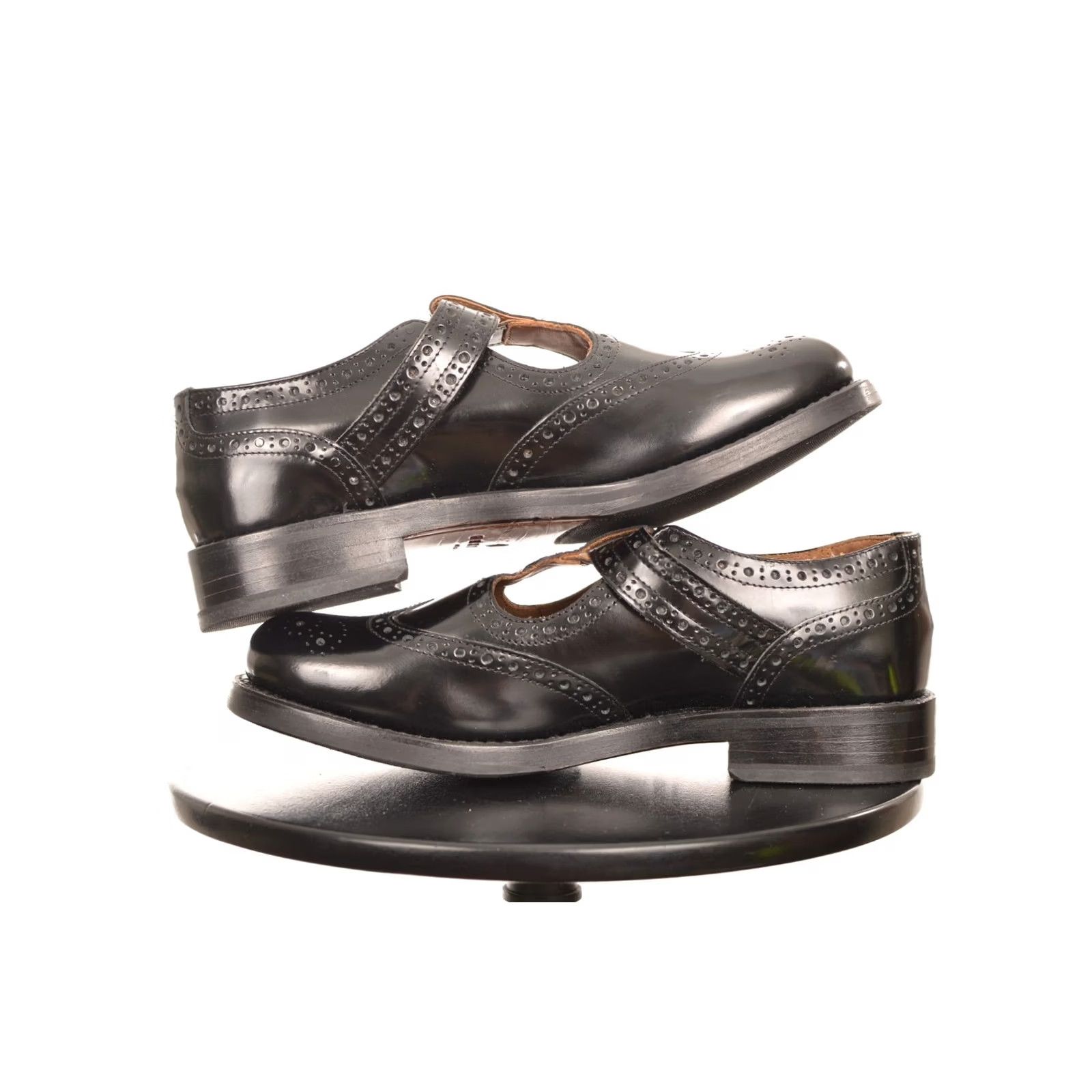 Grenson Grenson Gia Womens Mary Jane Sandals Black Gloss 213088 Size 5 Size US 8 / IT 38 - 4 Thumbnail