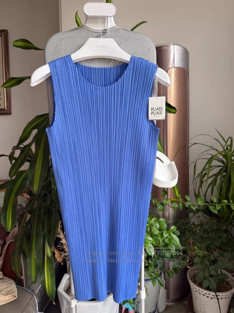 Issey Miyake Issey Miyake size:one size Blue Vest Size XXS / US 00 / IT 34 - 1 Thumbnail