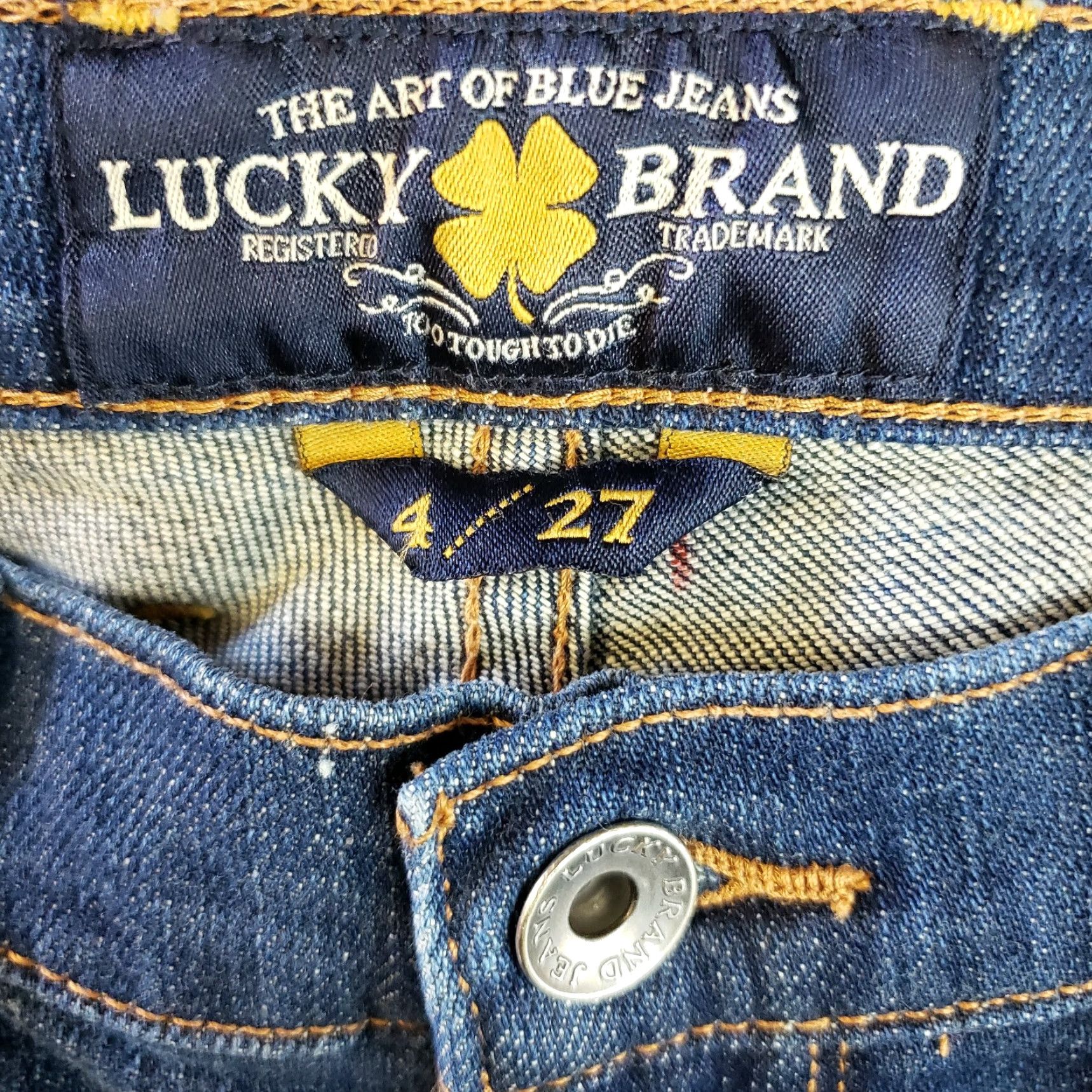 Lucky Brand Lucky Brand Womens Sofia Bootcut Jeans Sz 4 Blue Medium Wash Mid Rise Denim Cotton Blend Slim Bootcut Womens Size 27" / US 4 / IT 40 - 8 Thumbnail