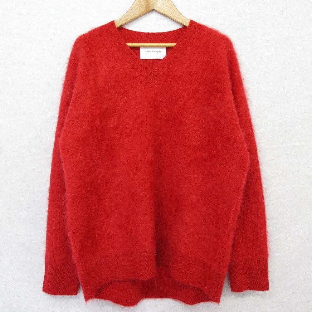 Other Other 4eme bouquet Jiyuku Cachemire hirsute V neck knit Textile Tops KRW9GW0563 DUTY FREE for USA Size ONE SIZE - 1 Thumbnail