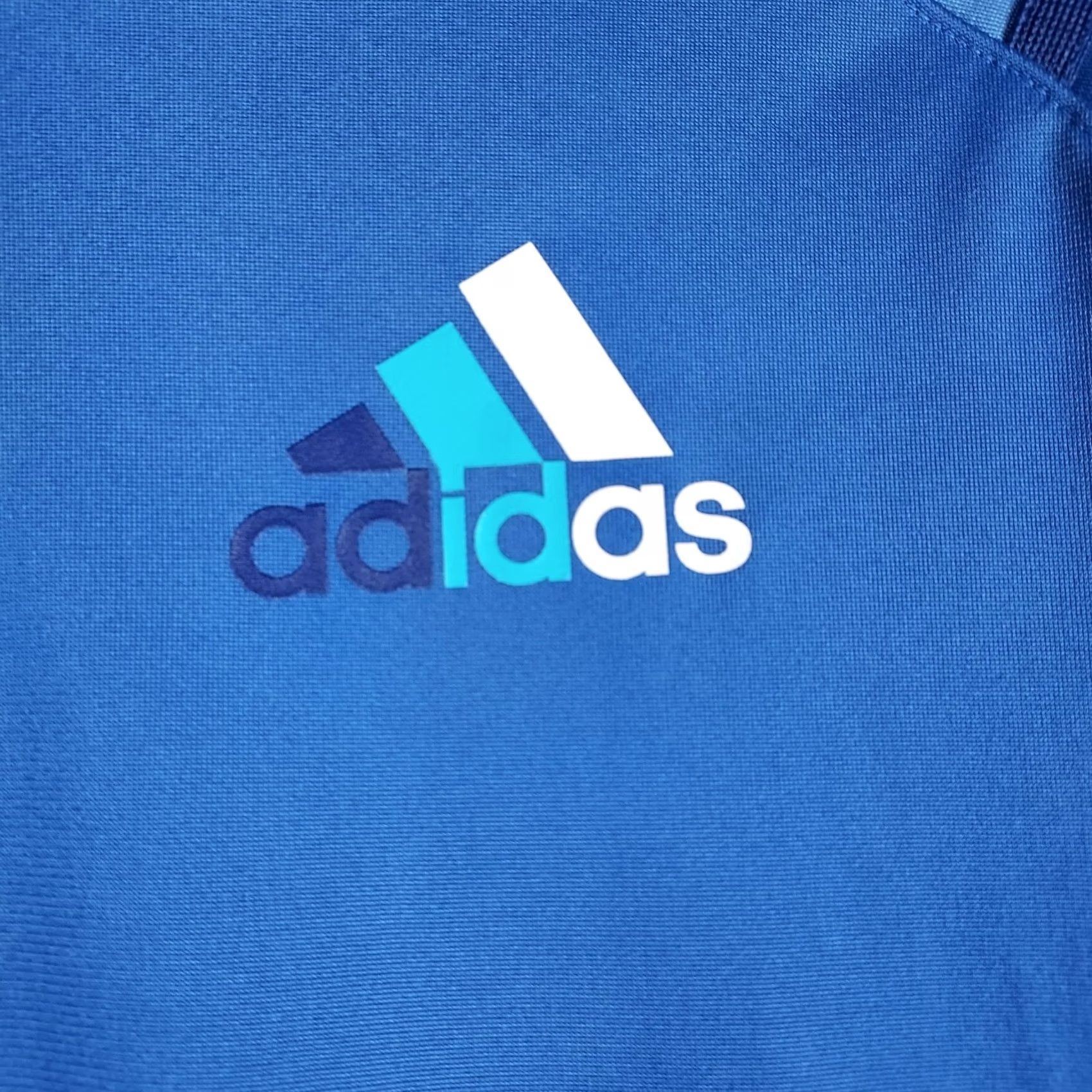 Adidas Adidas Mens L Blue Climalite Track Jacket Full Zip Training Athletic Shirt Size US L / EU 52-54 / 3 - 4 Thumbnail