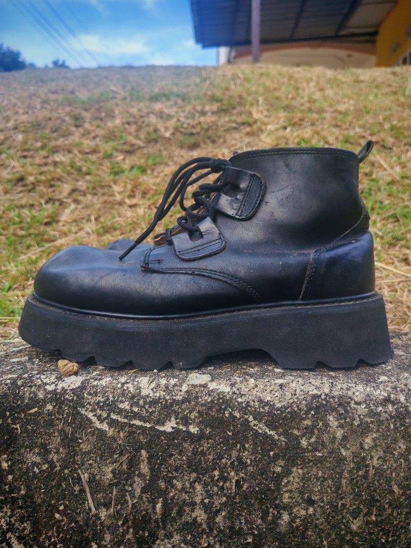 Vintage Vintage J.J. Lester Black Platform Boots Size US 9.5 / EU 42-43 - 1 Thumbnail