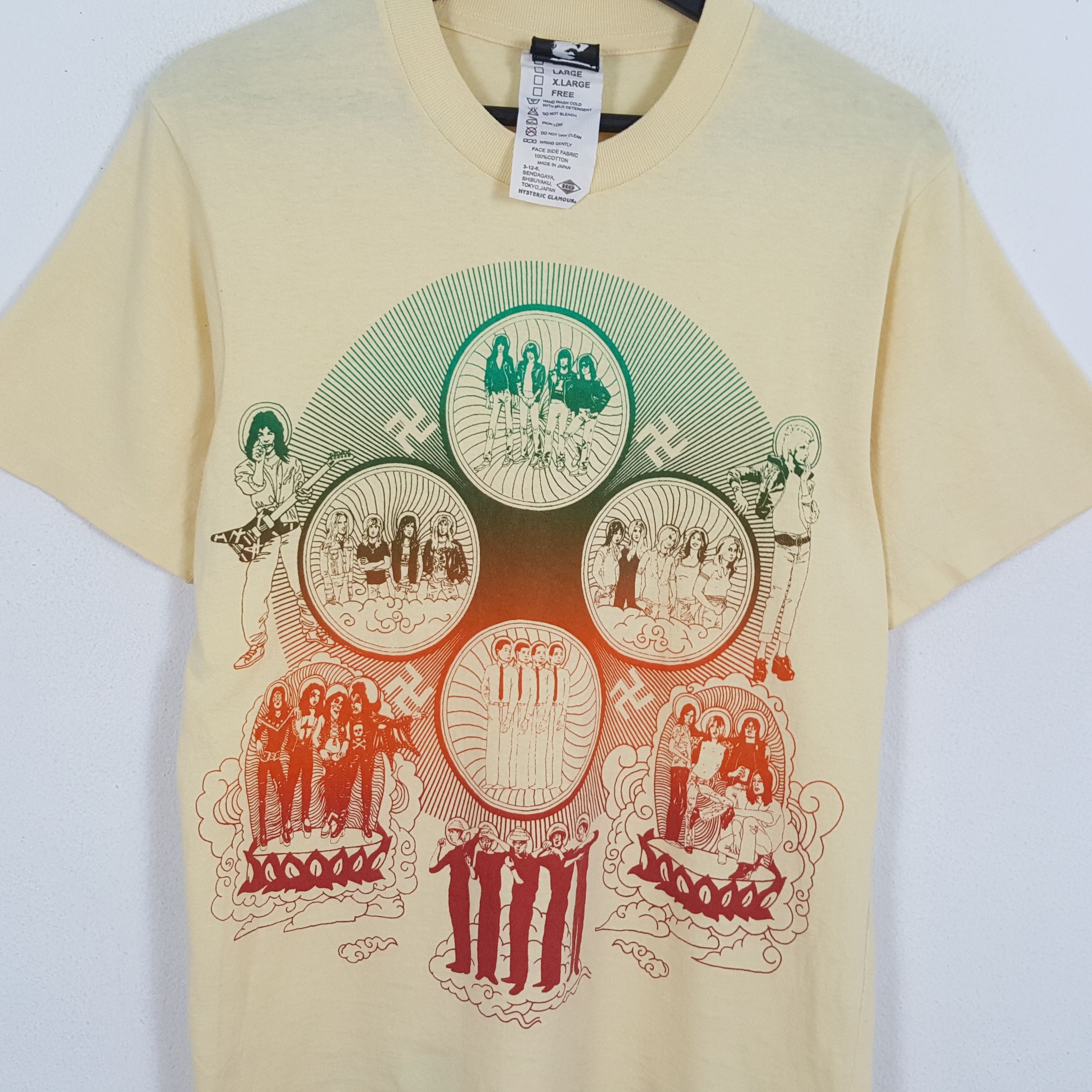 Hysteric Glamour HYSTERIC GLAMOUR Japanese Brand Band Music Style Tshirt Size US S / EU 44-46 / 1 - 2 Thumbnail