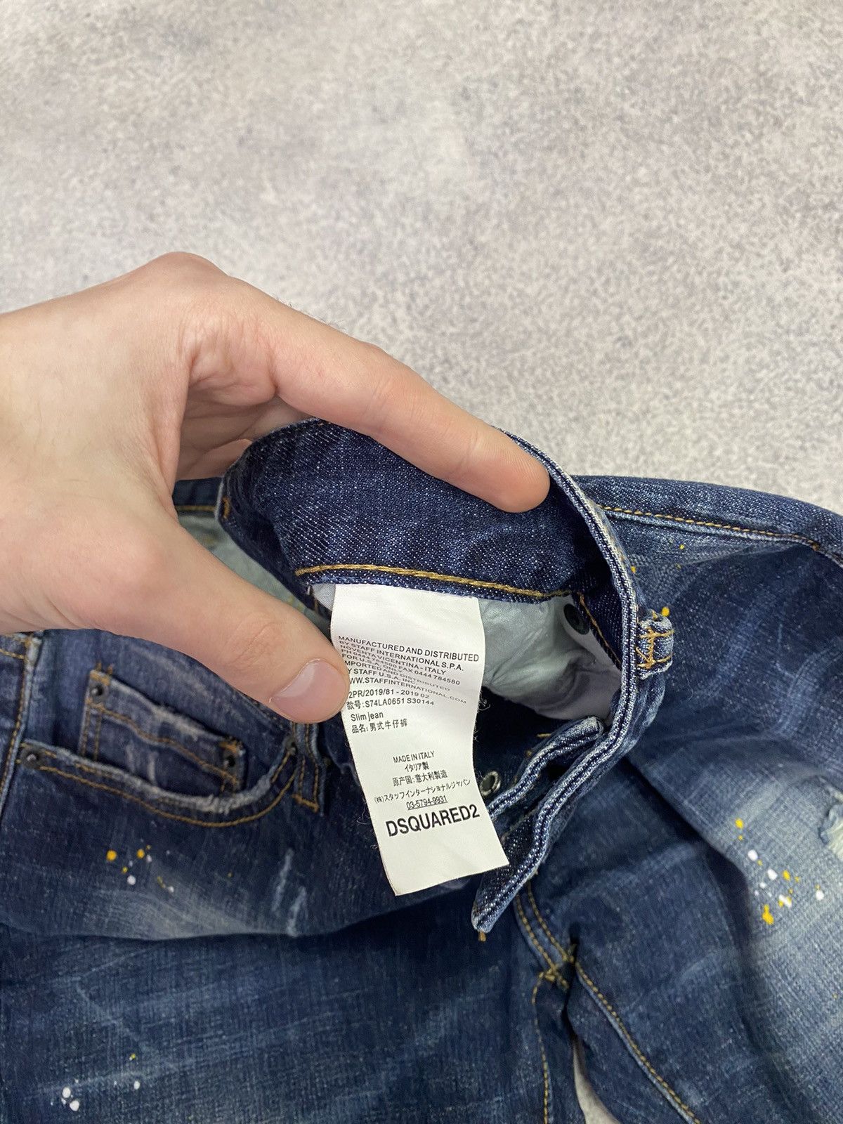 Designer × Dsquared2 × Vintage Vintage Dsquared2 Denim Blue Luxury Jeans Size US 30 / EU 46 - 10 Thumbnail