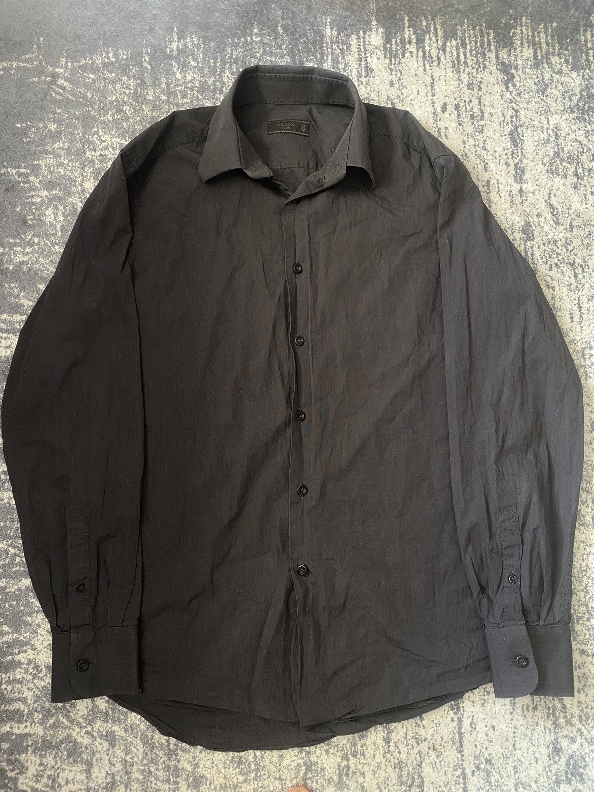 Prada Grey silver elagant shirt button up prada 2017 Size US M / EU 48-50 / 2 - 1 Thumbnail