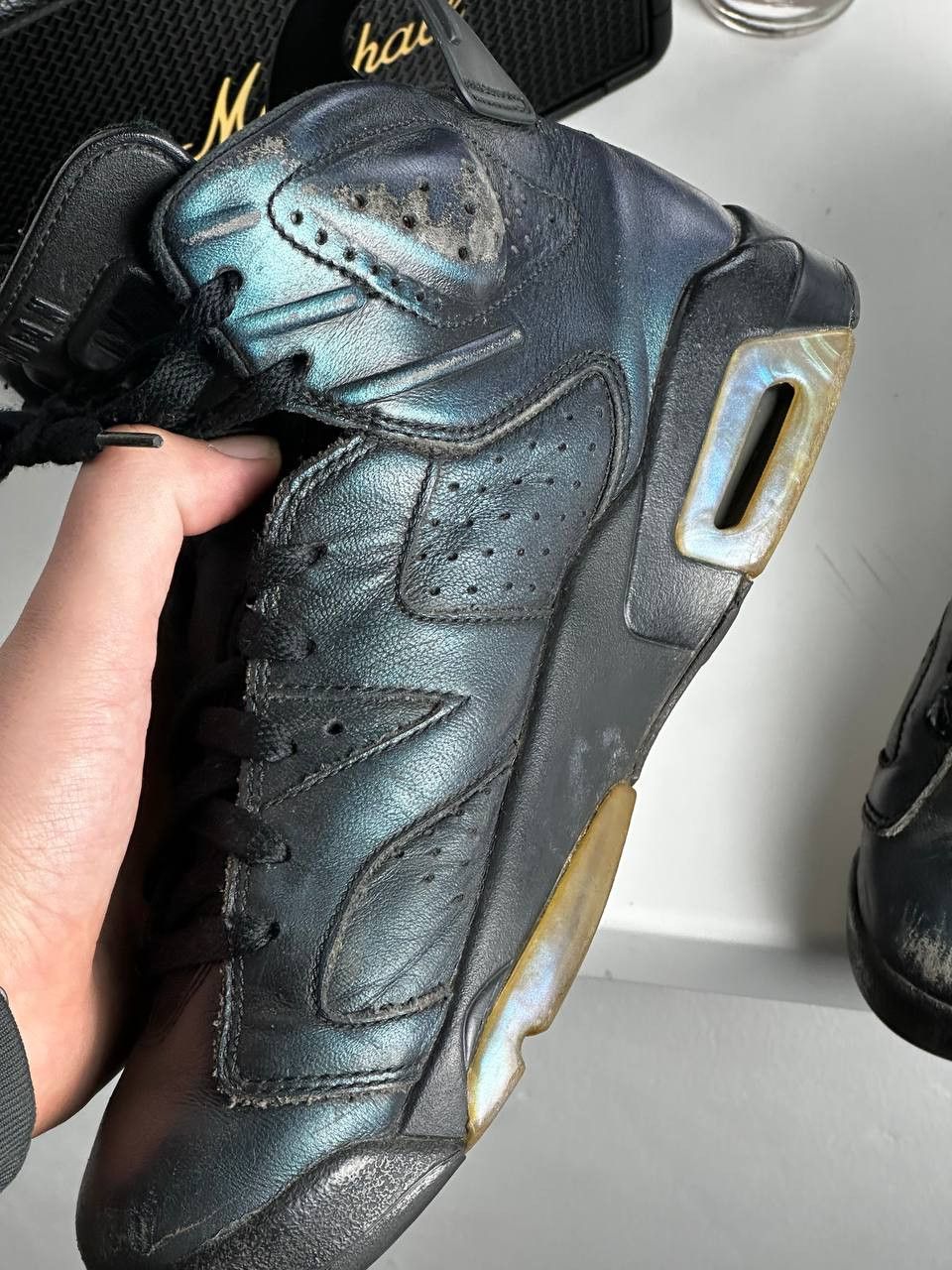Jordan Brand × Nike Nike Air Jordan 6 Chameleon Black Size 7.5 Size US 7.5 / EU 40-41 - 13 Thumbnail