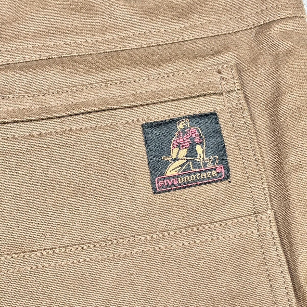 Other Five Brother Pants Mens 40x30 Brown Sherpa Lined Double Knee Size US 40 / EU 56 - 7 Thumbnail