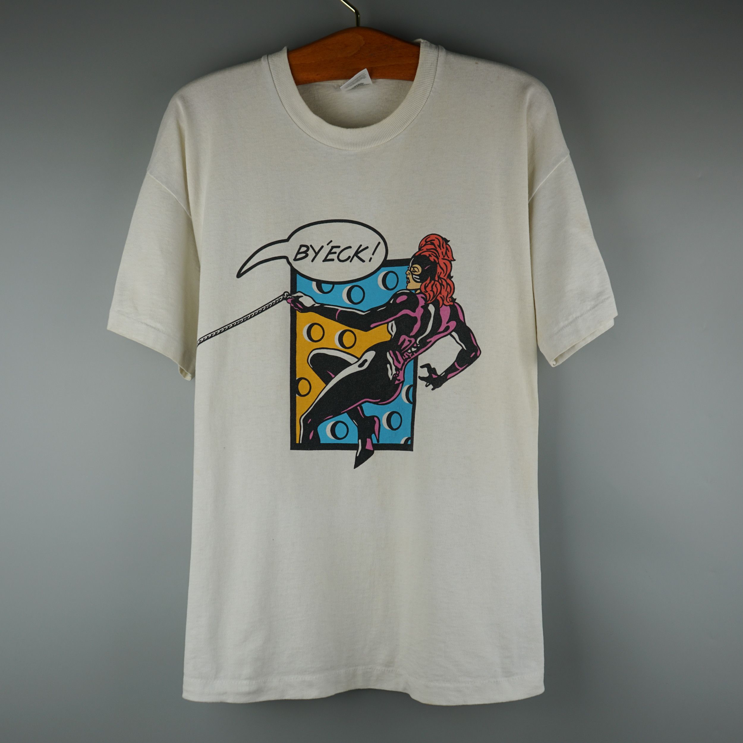 DC Comics × Vintage Vintage 1990s She's Whipped Me Cream T-Shirt Size US XL / EU 56 / 4 - 1 Thumbnail