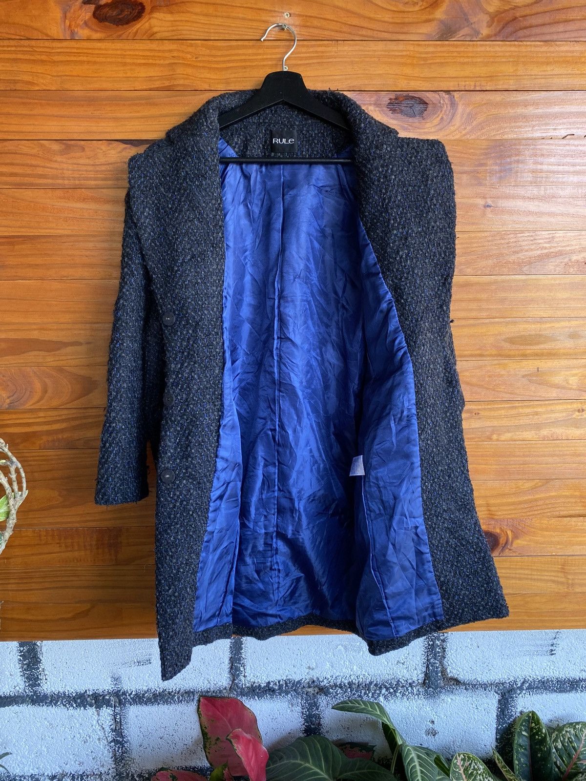 Japanese Brand RULE Wool Blend Textured Overcoat – Japanese Brand Classic Size S / US 4 / IT 40 - 12 Thumbnail