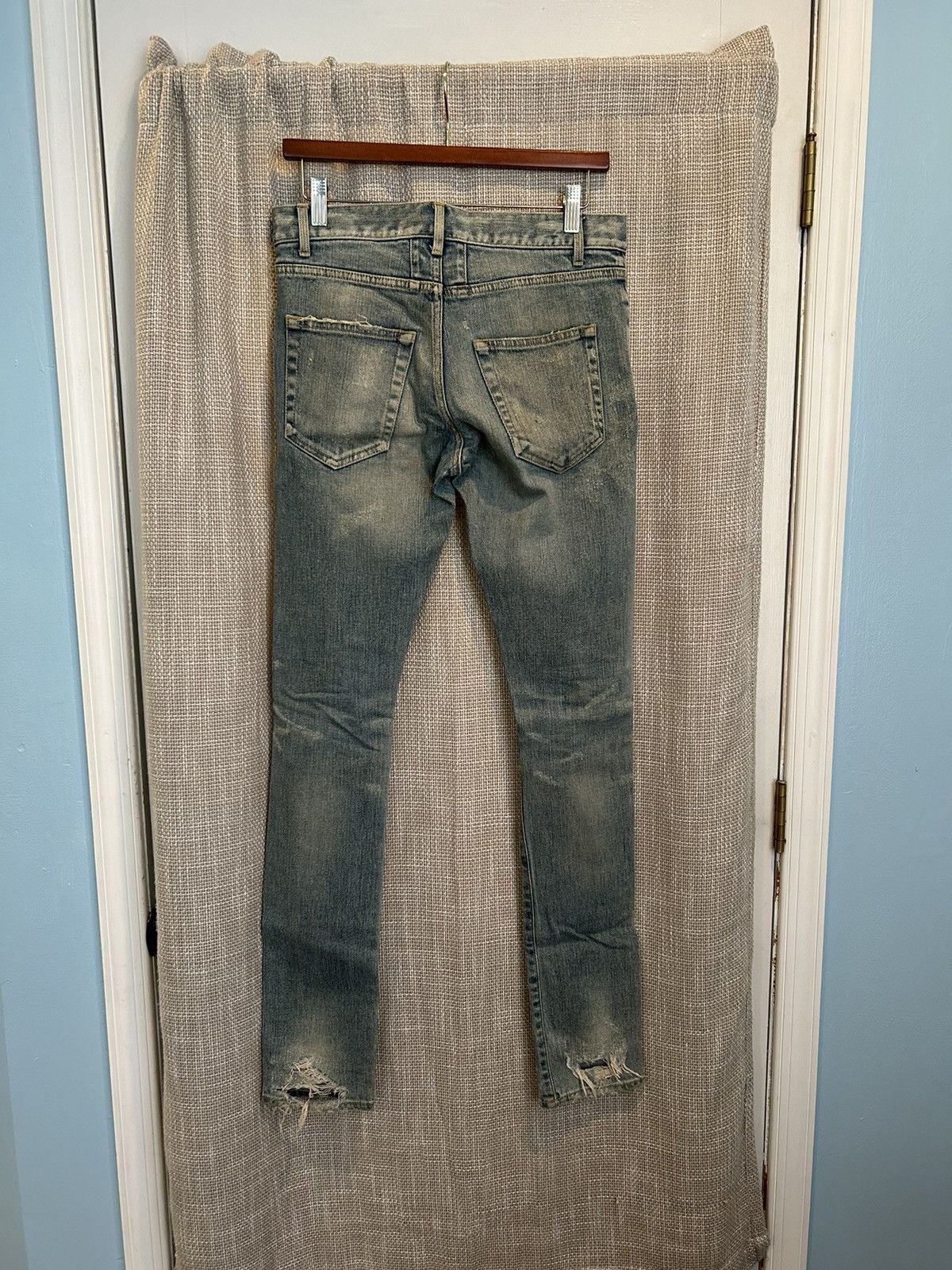 Saint Laurent Paris Saint Laurent Paris Hedi Slimane 2014 Crash Stonewashed Size US 31 - 2 Thumbnail