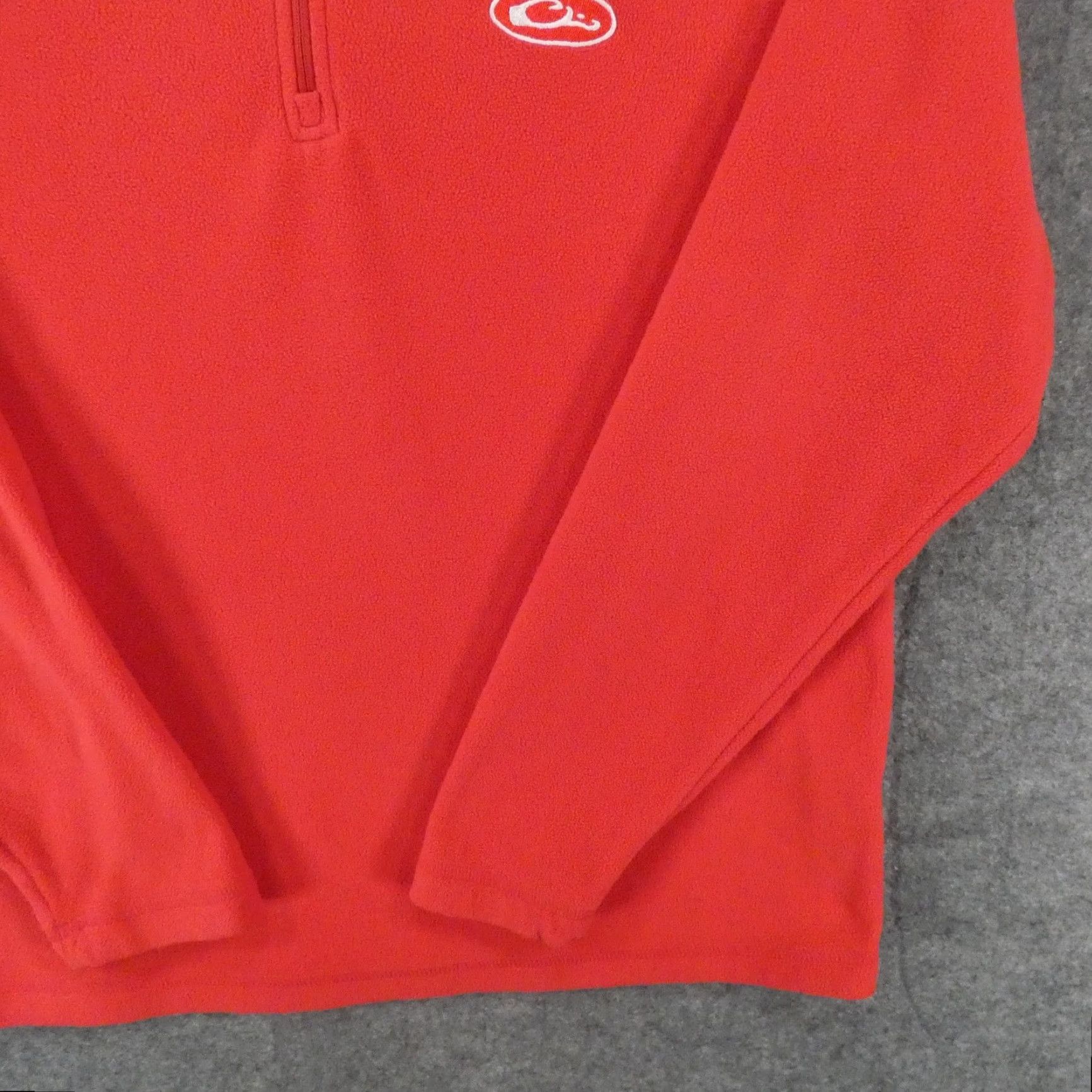 Vintage Drake Mens Small Long Sleeve Red Fleece 1/4 Zip Pullover w Logo Size US S / EU 44-46 / 1 - 5 Thumbnail