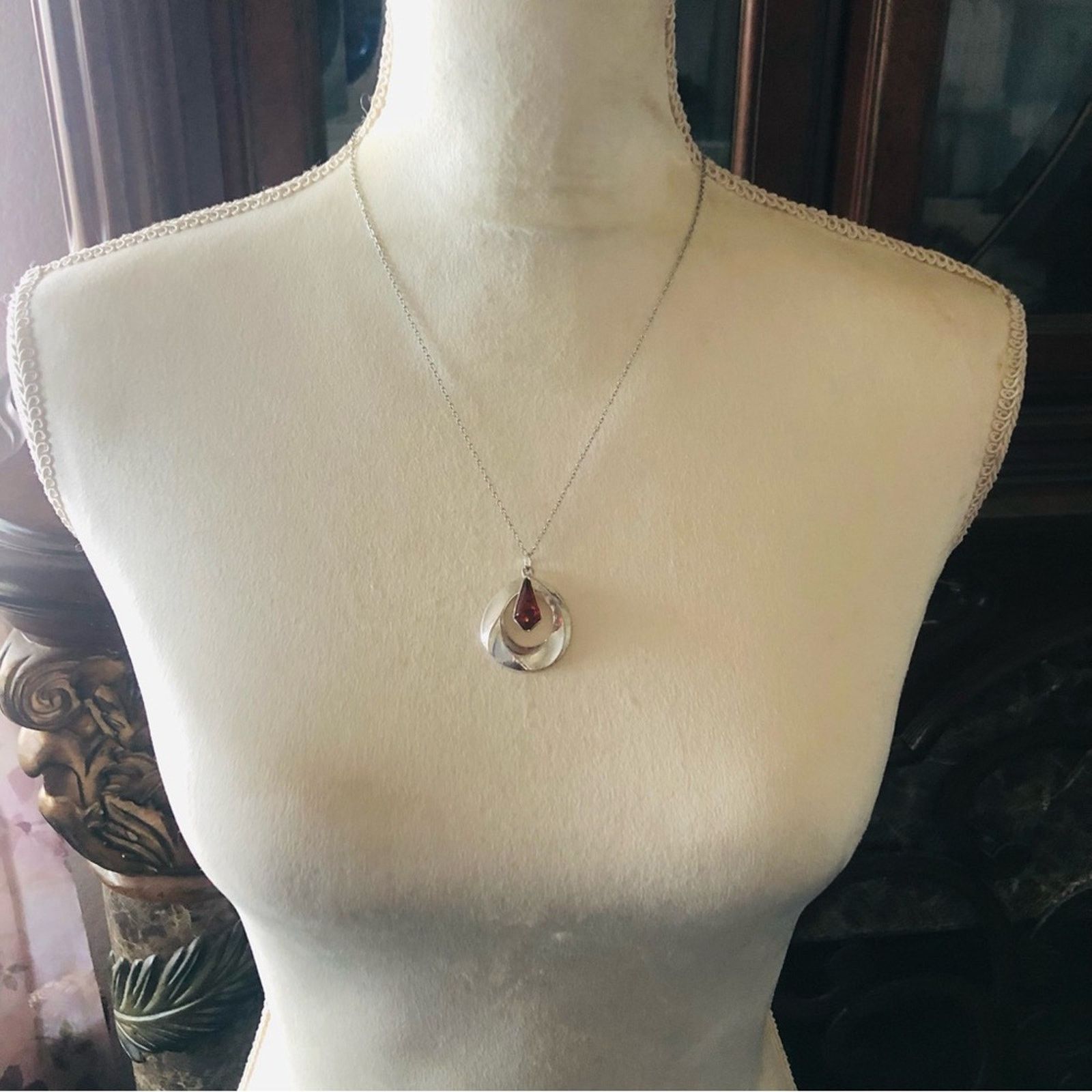 Handmade Handcrafted repurpose genuine amber 925 necklace Size ONE SIZE - 6 Thumbnail