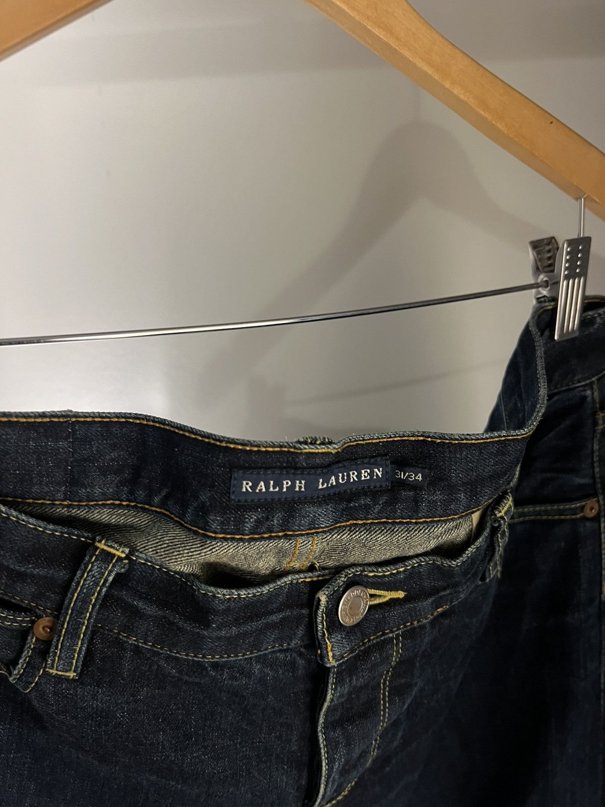 Polo Ralph Lauren VINTAGE POLO RALPH LAUREN DENIM SELVEDGE JAPAN JEANS RETRO CASUAL DESIGNER Y2K 90s Size US 31 - 19 Thumbnail