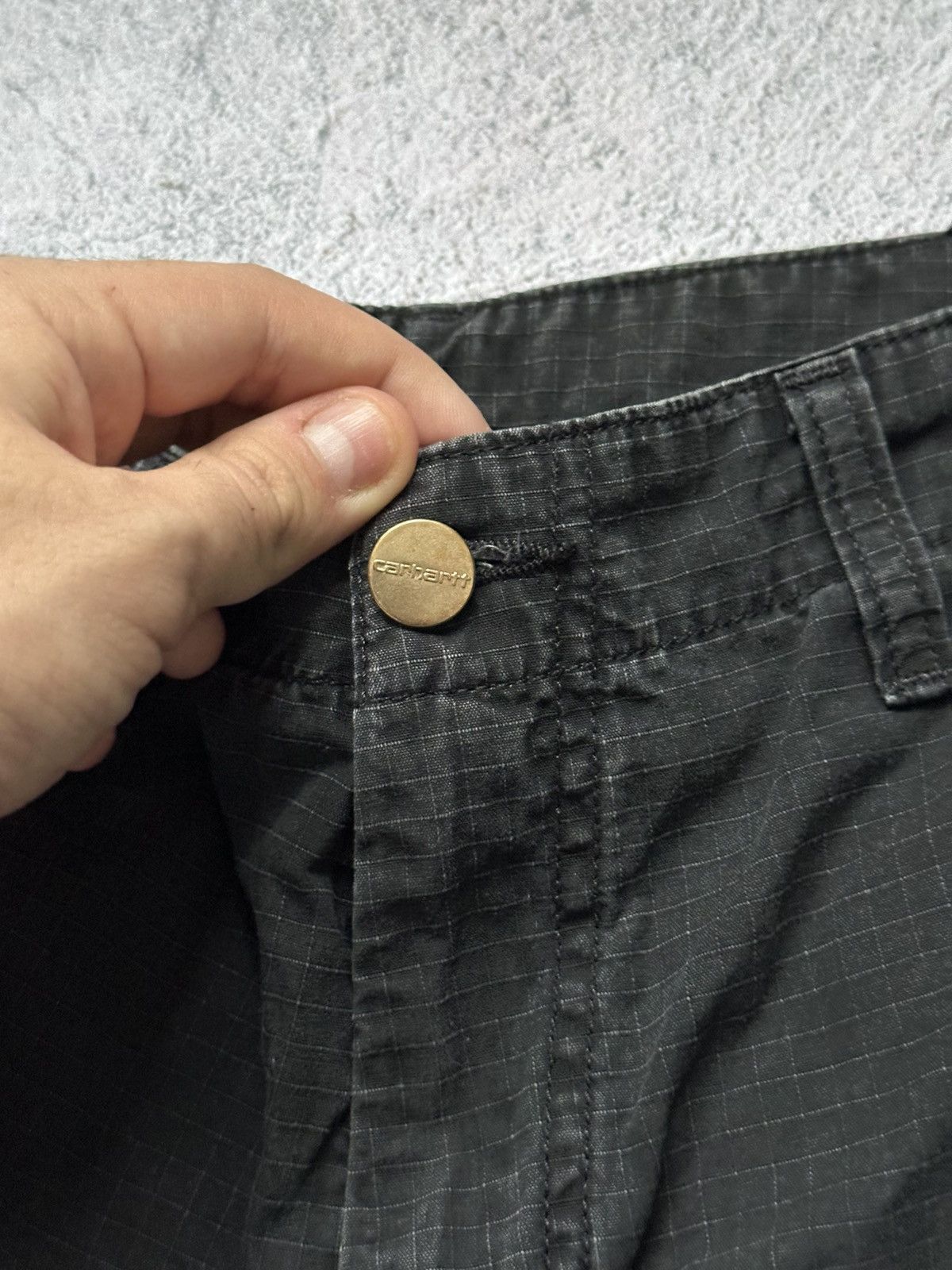 Carhartt Carhartt Cargo Shorts Black Logo Size US 32 / EU 48 - 7 Thumbnail
