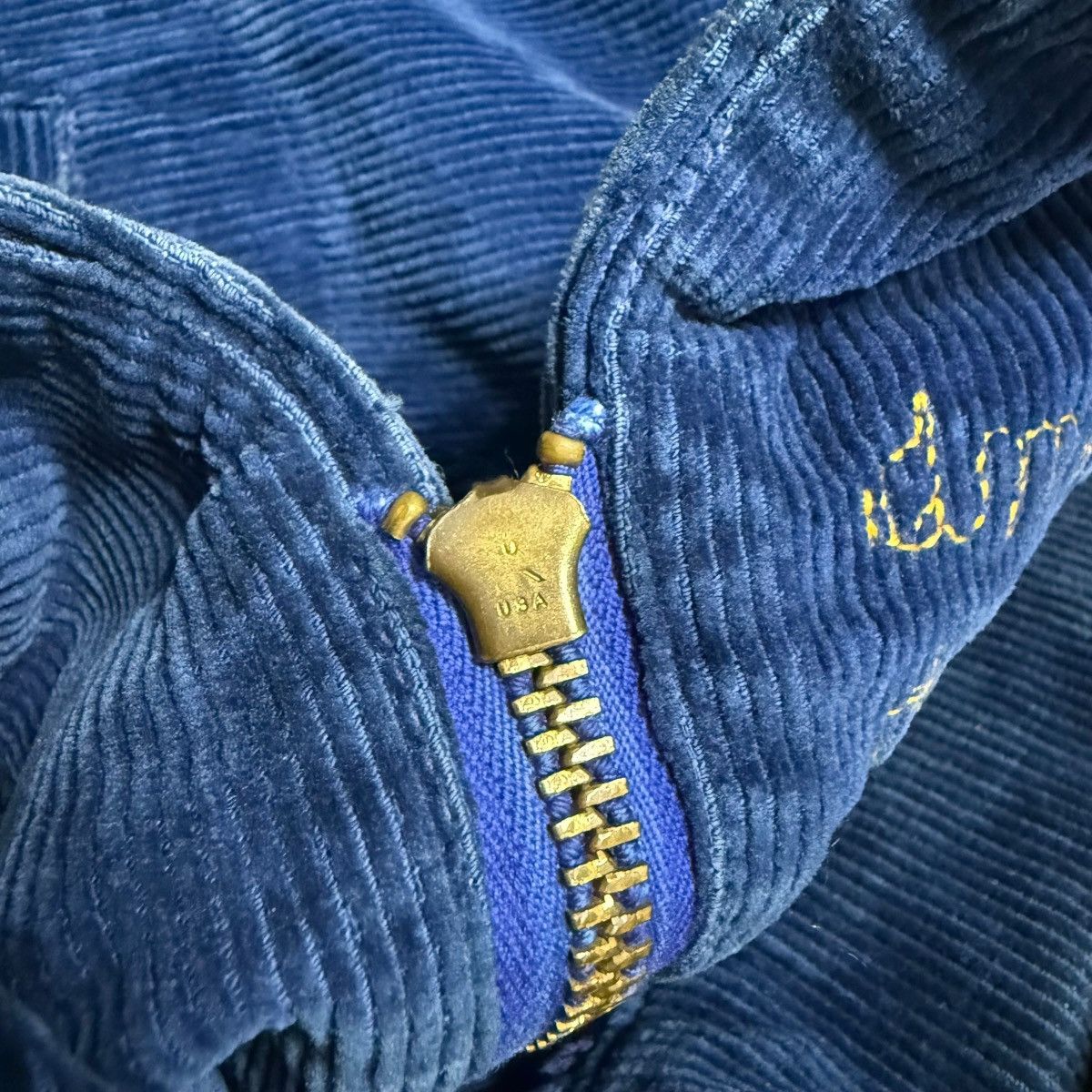 Vintage Vtg 60s FFA Louisiana Haughton Talon Zipper Corduroy Jacket Size US XS / EU 42 / 0 - 12 Thumbnail