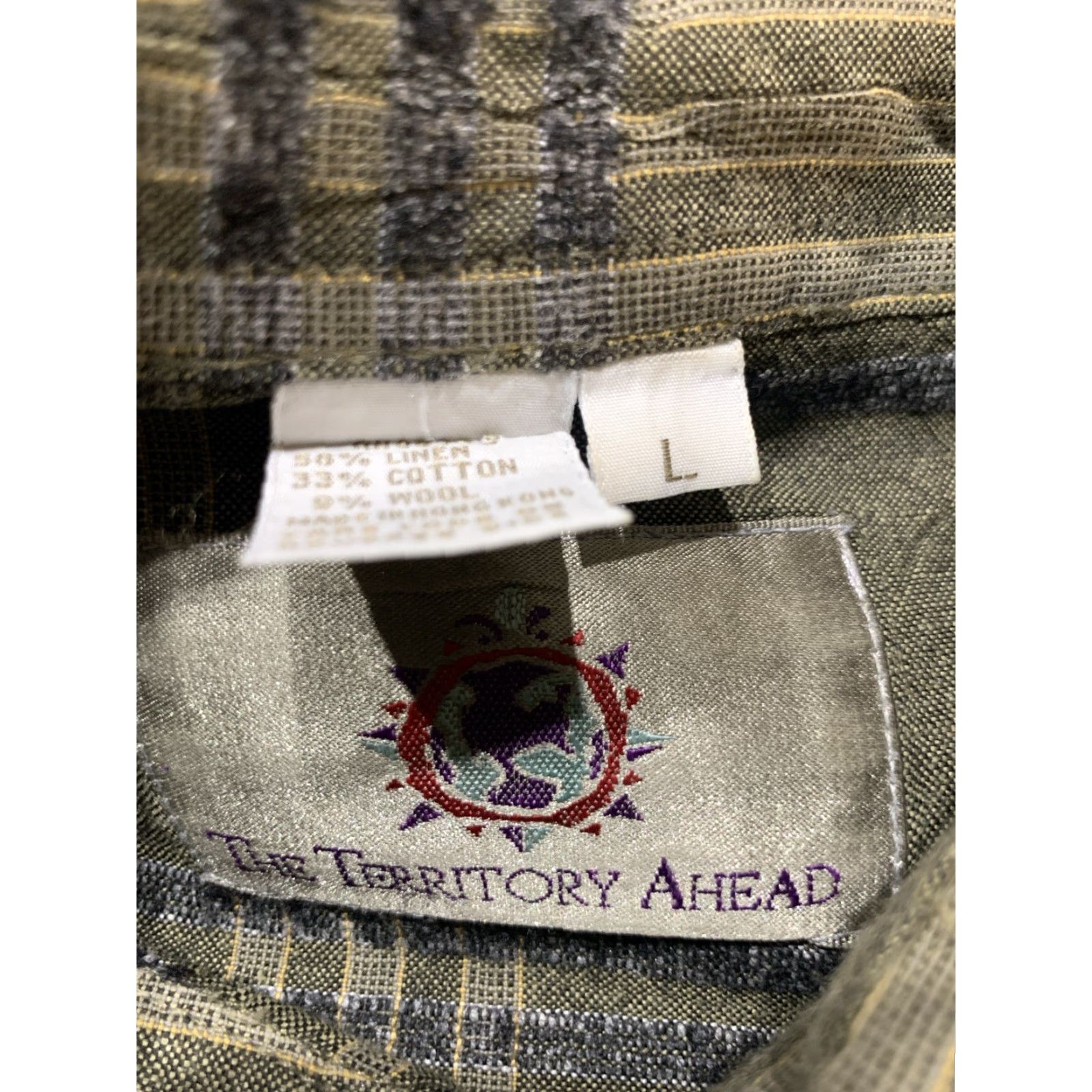 The Territory Ahead TERRITORY AHEAD Button-Up Shirt Casual Mens Large Multicolor Long Sleeve Southwestern Aztec Size US L / EU 52-54 / 3 - 6 Thumbnail