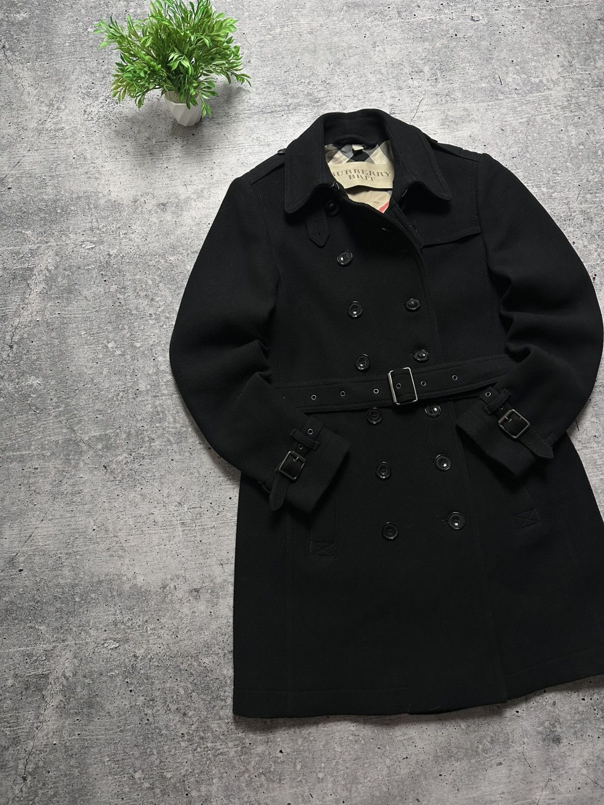 Burberry Burberry Brit Wool Lux Virgin Women Coat Jacket Size XL / US 12-14 / IT 48-50 - 1 Thumbnail