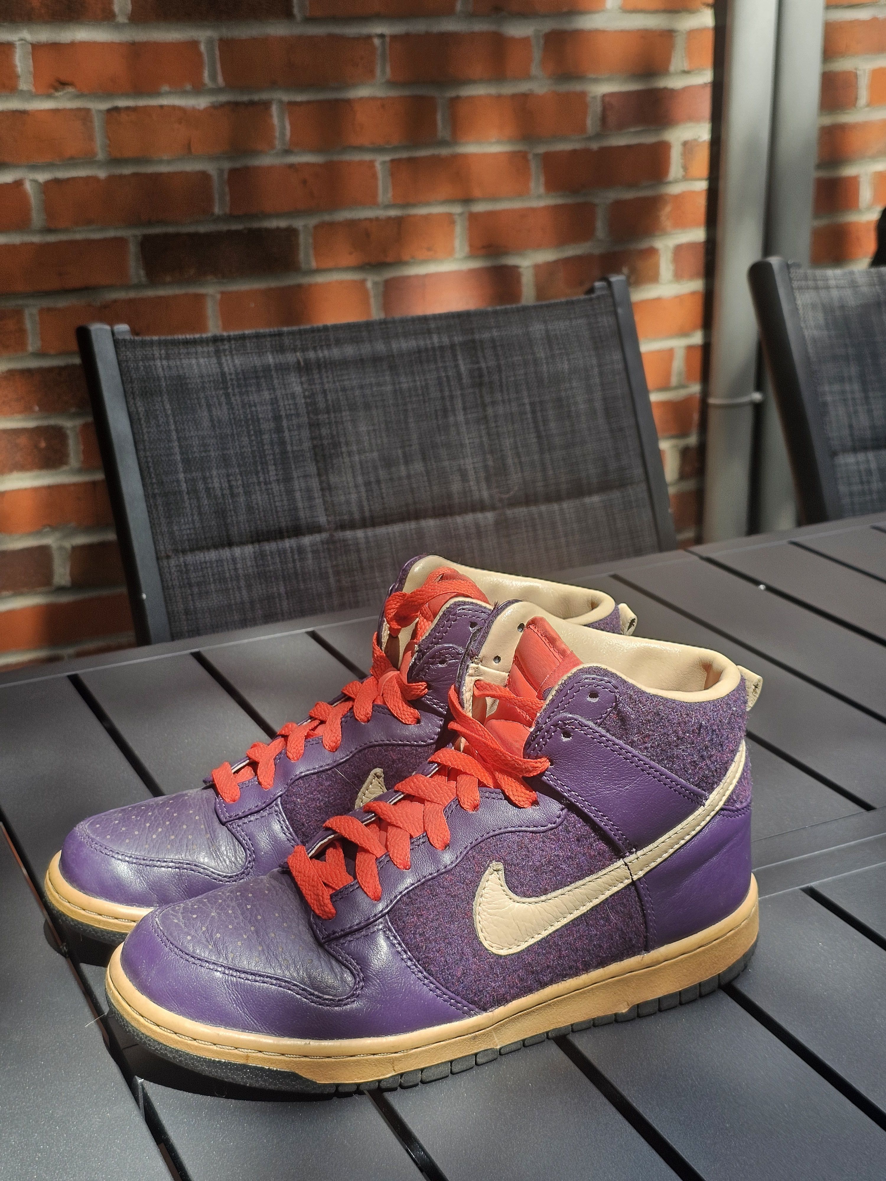 Nike dunk purple wool