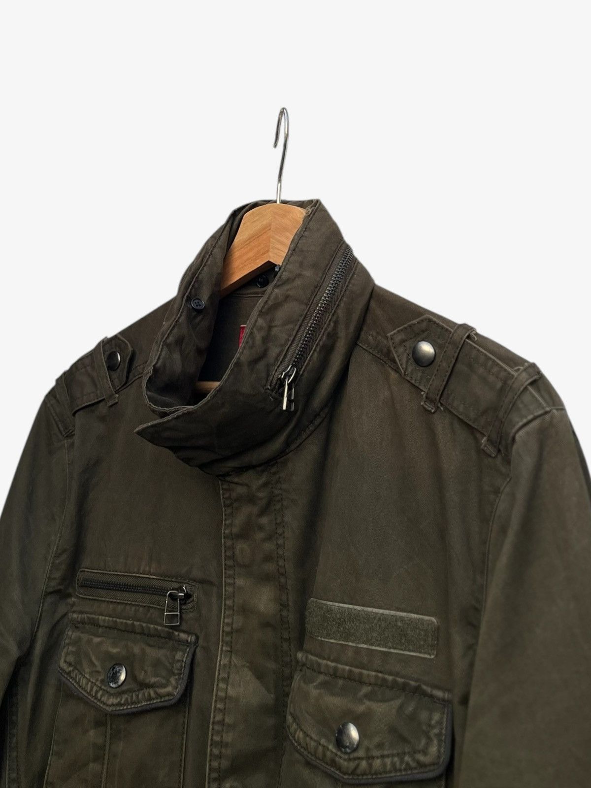 Tornado Mart Faded Distressed Anti Label Jeans Multipocket Utility Jacket Size US M / EU 48-50 / 2 - 7 Thumbnail