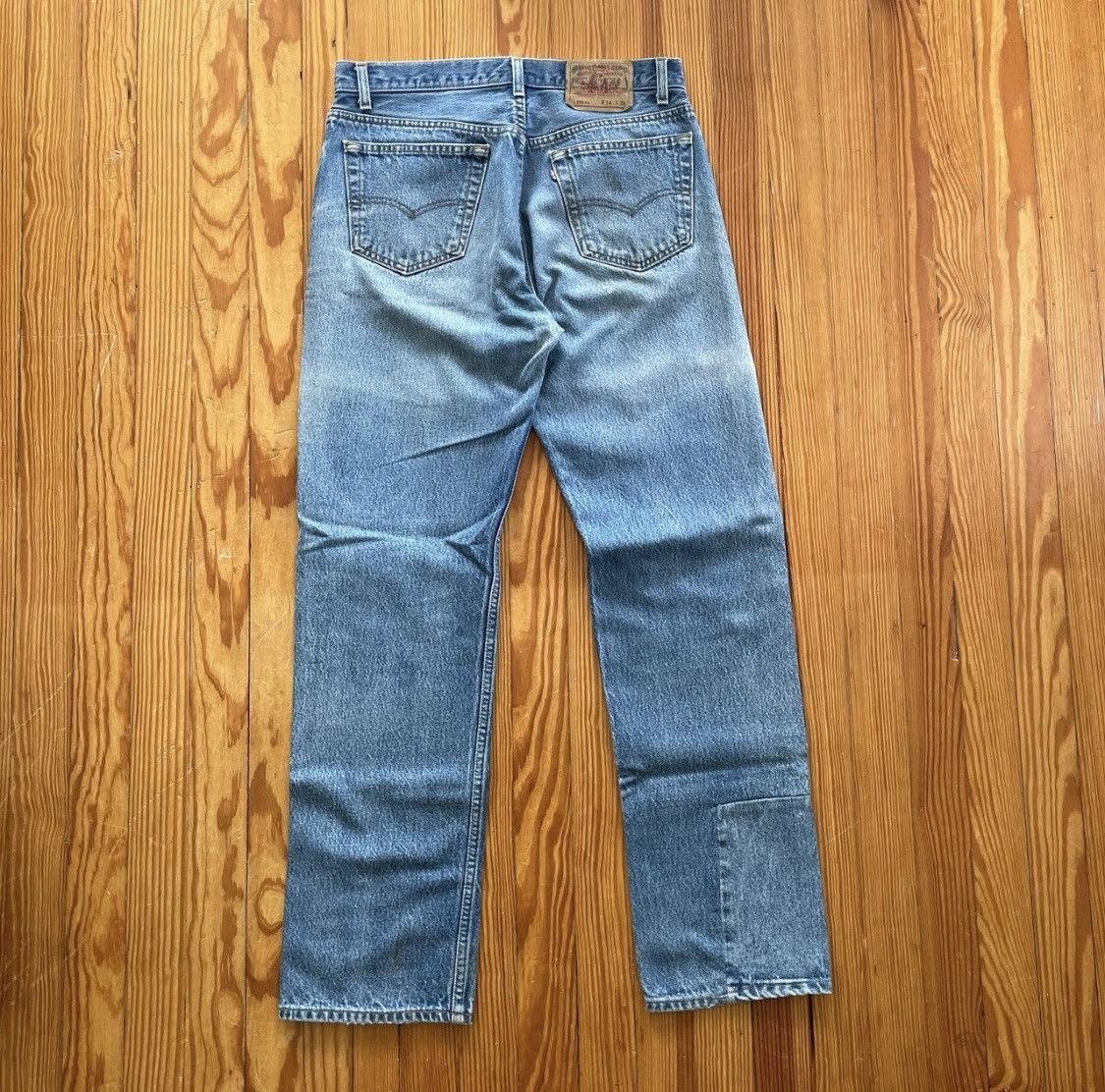 Levi's Thrashed Vintage Levis 501 Made In USA Distressed Light Wash Size US 32 / EU 48 - 3 Thumbnail