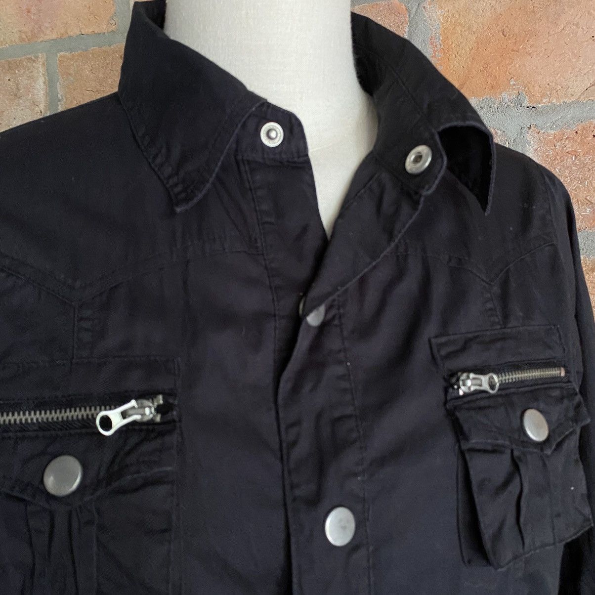 Designer × Japanese Brand Cryx punkY2K style pockets black shirt Size S / US 4 / IT 40 - 21 Thumbnail