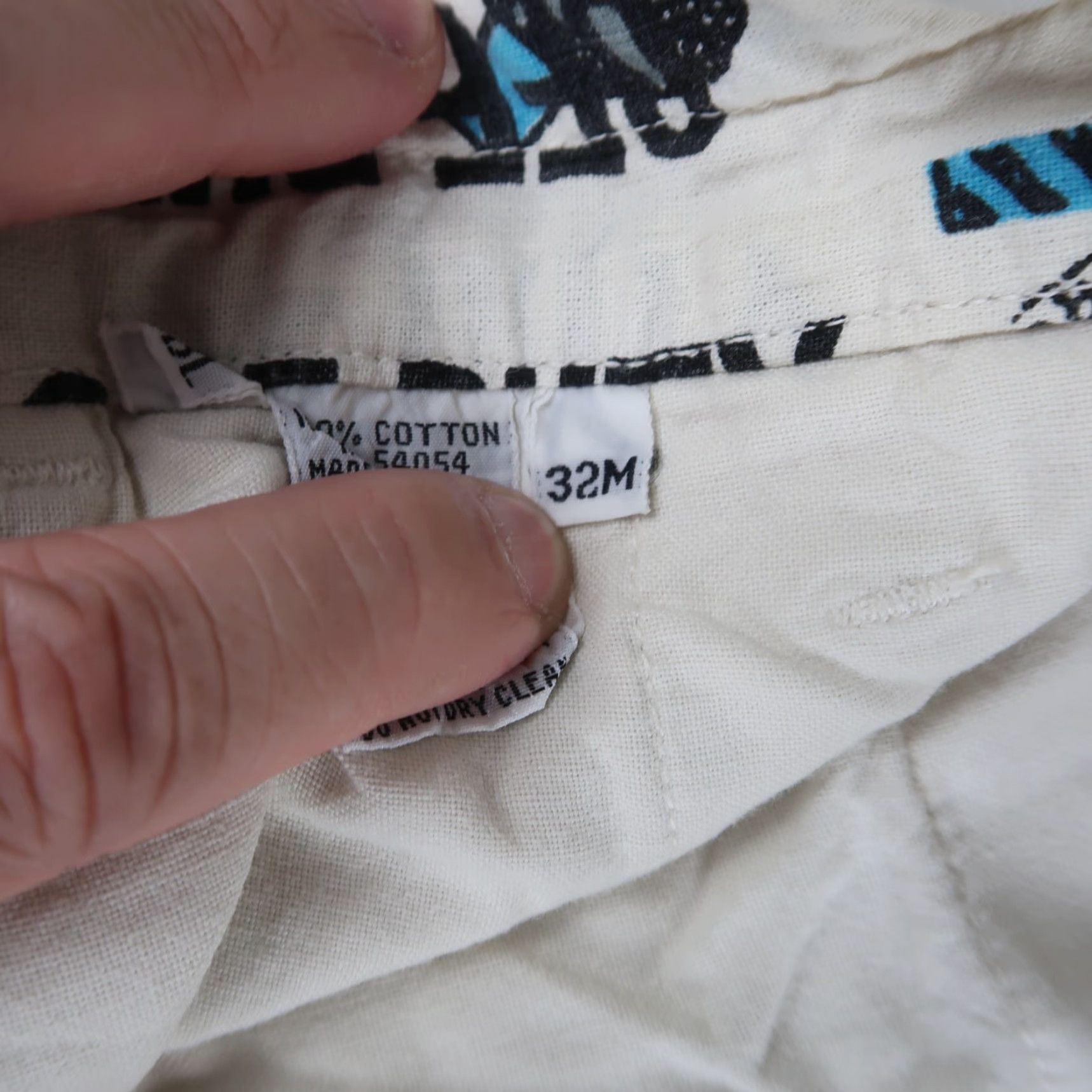 Bugle Boy VINTAGE Bugle Boy Pants Mens 32M Ivory Cargo Squadron 90s/Pants/Cargo/Logo Mens Size US 32 / EU 48 - 4 Thumbnail