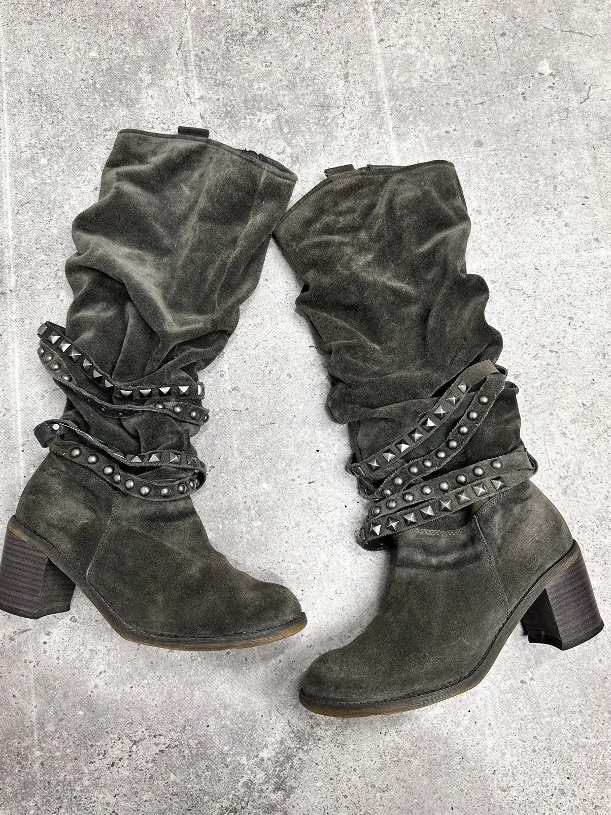 A.S.98 Real Leather Hight Heels Boots Avantgarde Y2K Size US 9 / IT 39 - 7 Thumbnail