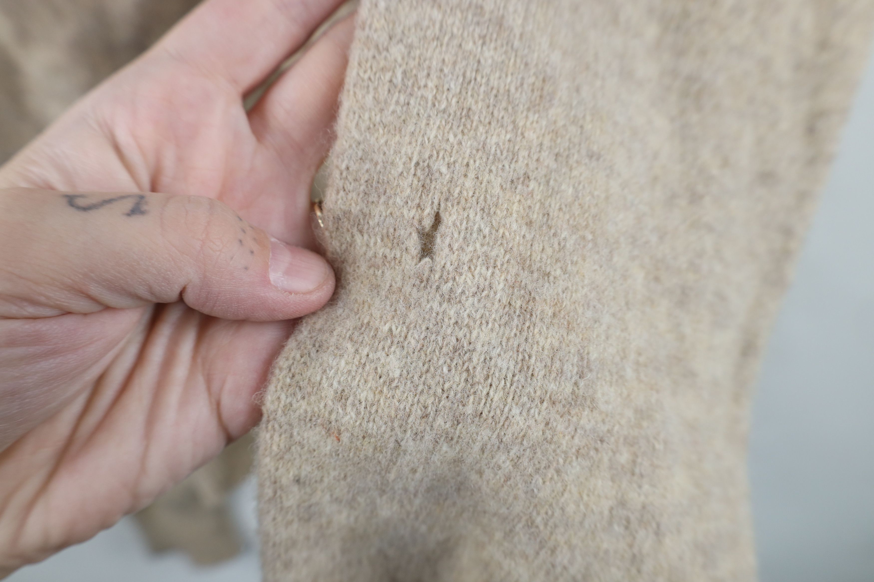 J.Crew J Crew Lambswool Knit Crewneck Sweater Heather Brown Size XL / US 12-14 / IT 48-50 - 5 Thumbnail