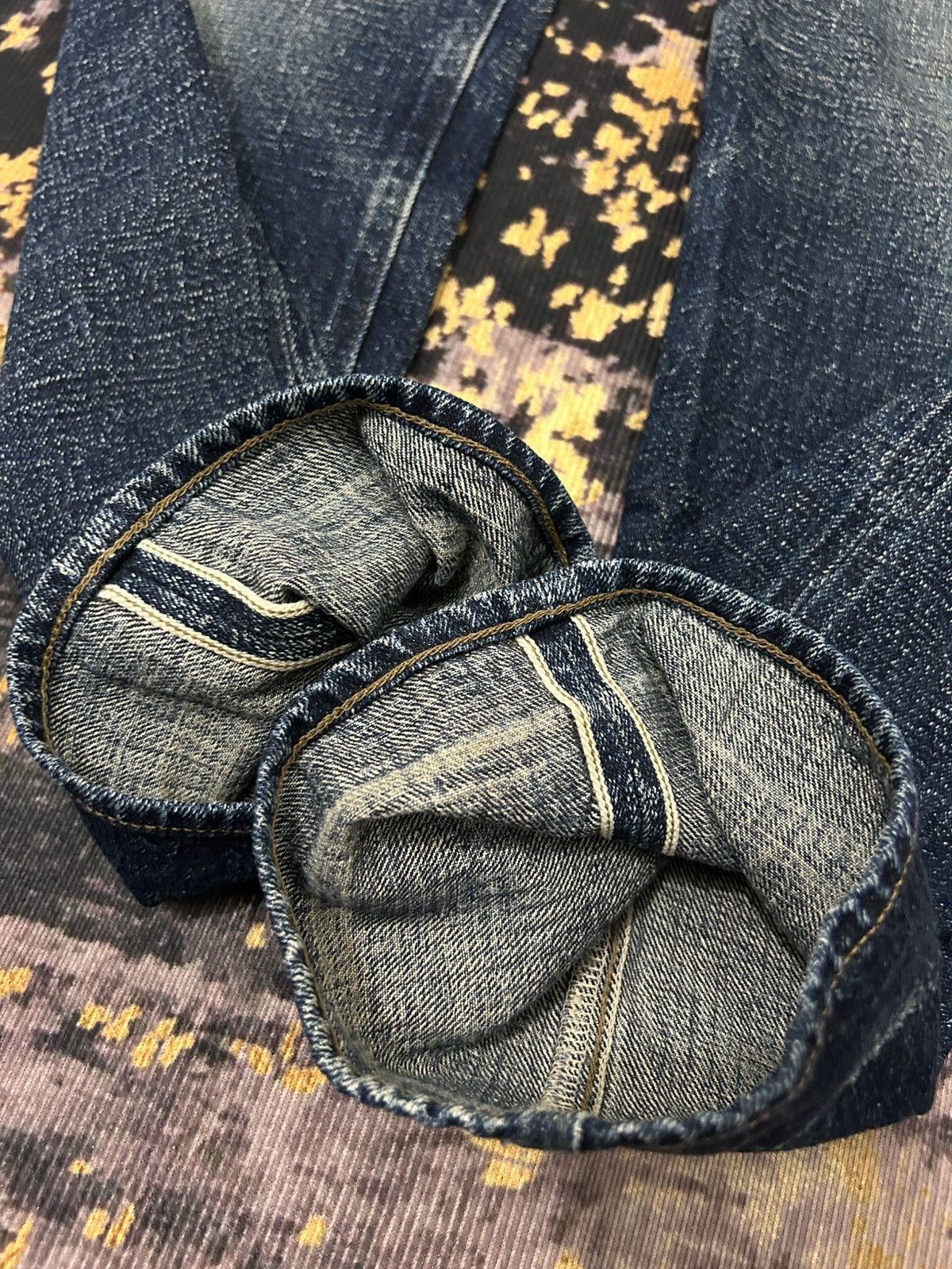 Nigel Cabourn Nigel Carbourn Distressed Selvedge Jeans Size 28" / US 6 / IT 42 - 9 Thumbnail