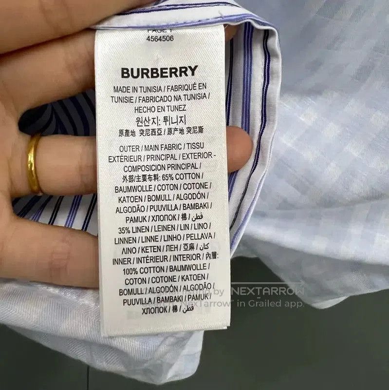 Burberry Burberry Blue Summer Cotton Stripe Shirt. Size XXS / US 00 / IT 34 - 3 Thumbnail