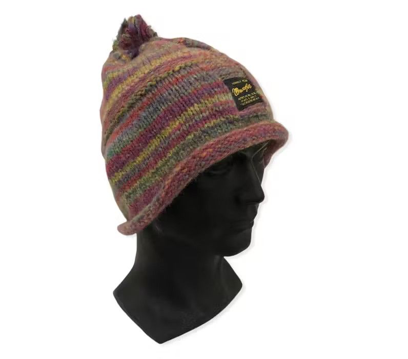 Vintage × Wrangler Vintage Wrangler Multicolour Beanie Hat Size ONE SIZE - 2 Thumbnail