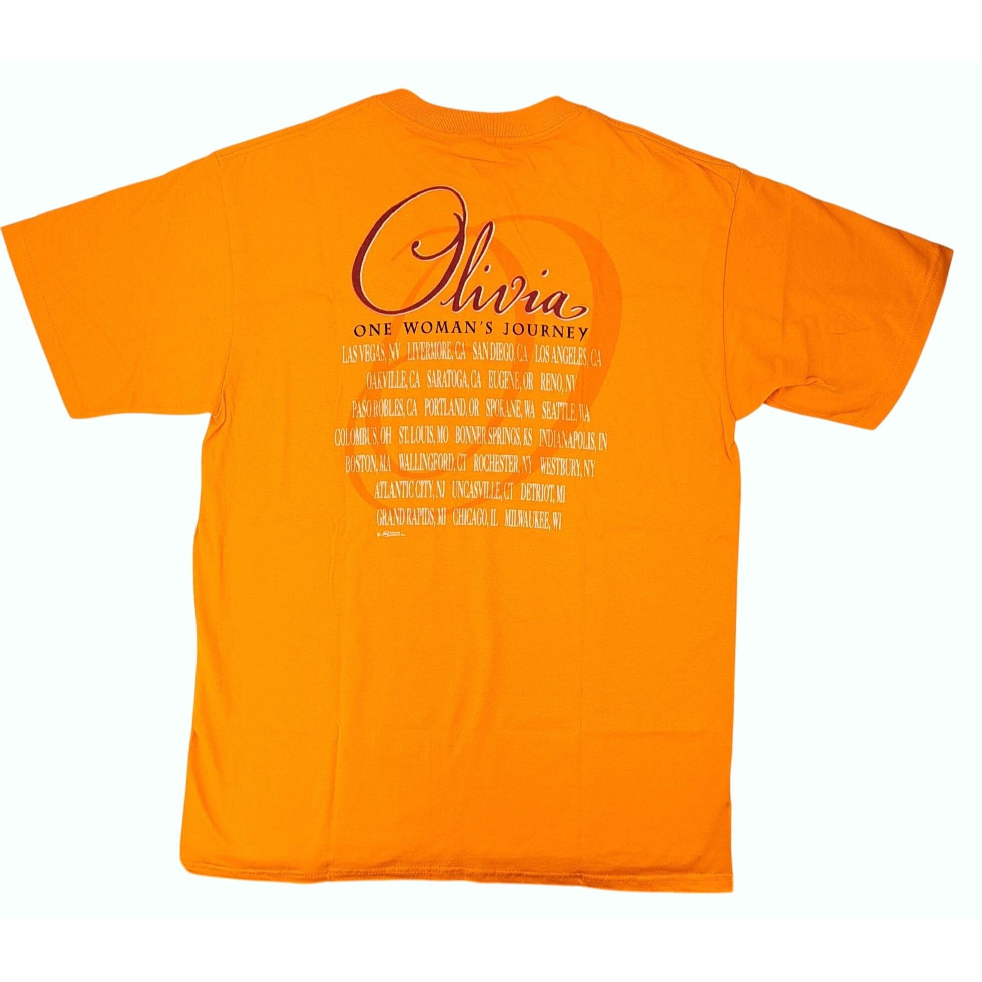 Anvil Vintage Olivia Newton-John One Woman's Journey Tour Orange Size US L / EU 52-54 / 3 - 2 Thumbnail