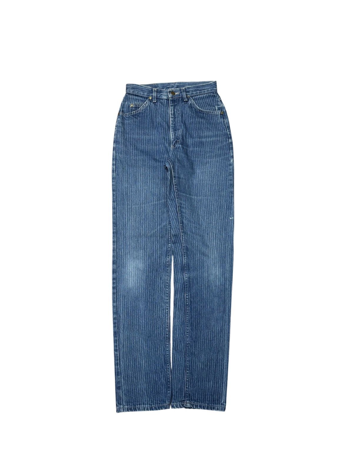 Lee Vintage 90s Lee Riders Striped Jeans W26 L44 OL7 Size US 26 / EU 42 - 1 Thumbnail