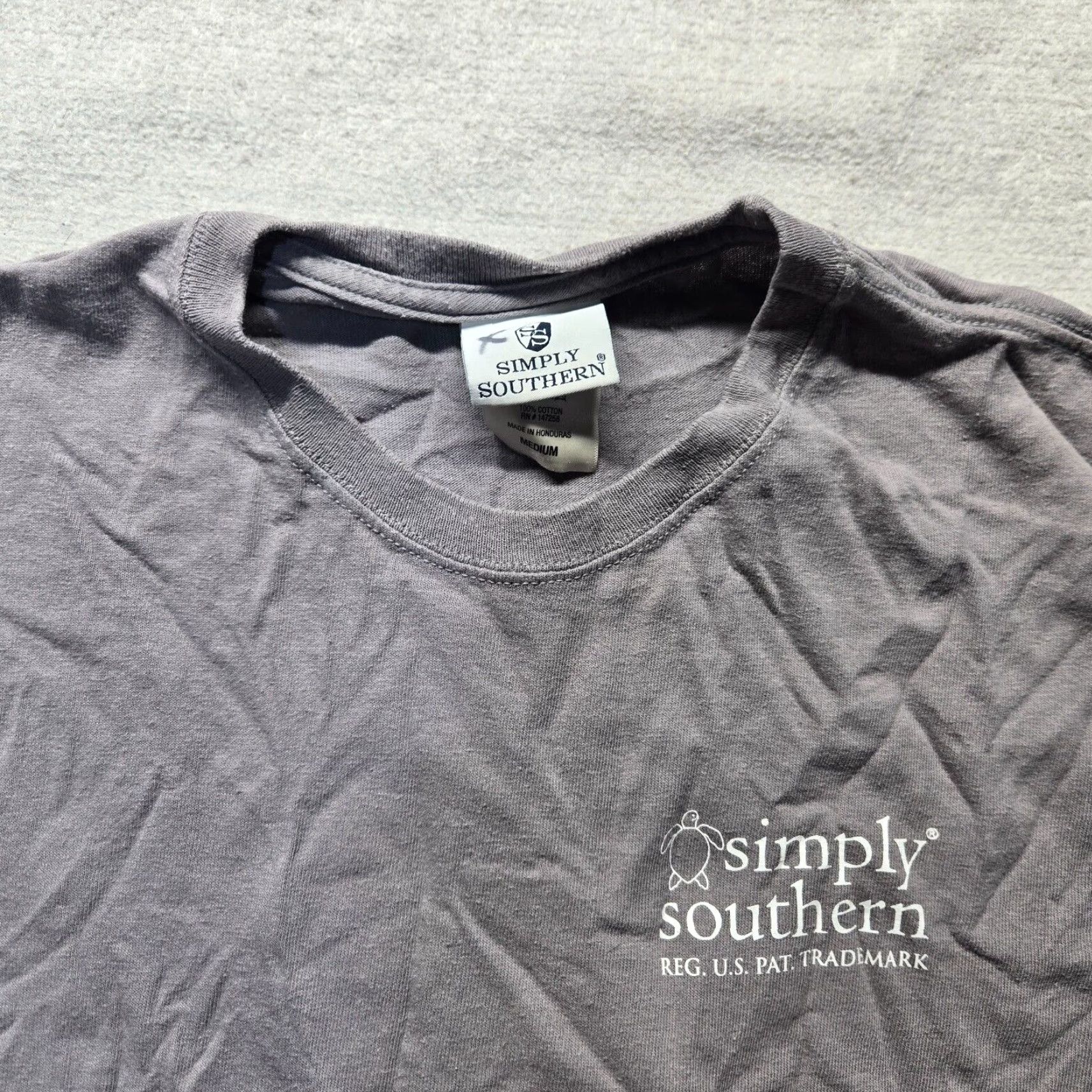 Vintage Simply Southern Gray Crab T-Shirt Short Sleeve Adult Women M Medium Size M / US 6-8 / IT 42-44 - 3 Thumbnail