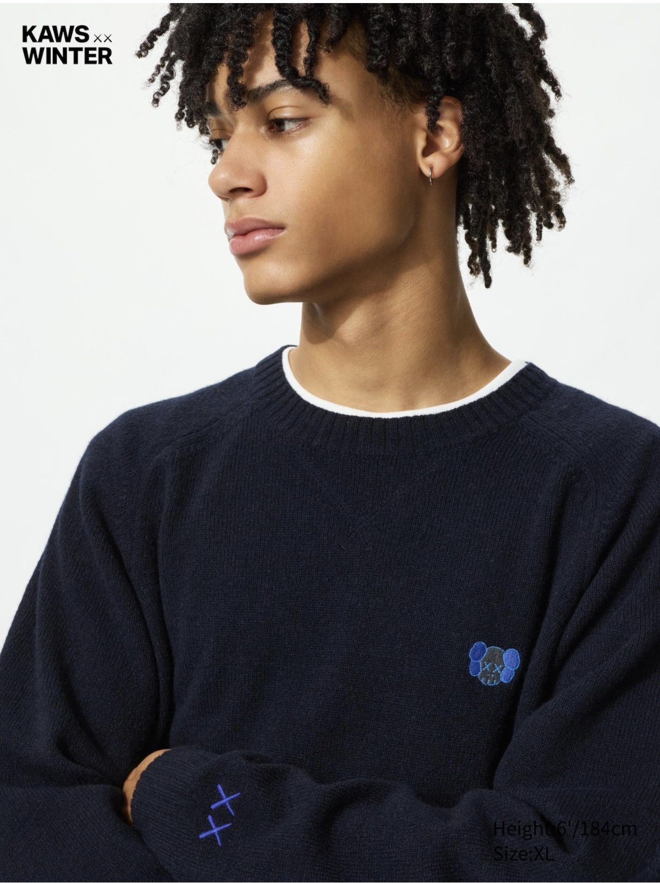 Kaws × Uniqlo Uniqlo X Kaws Lambswool Crew Neck Sweater Size US S / EU 44-46 / 1 - 10 Thumbnail