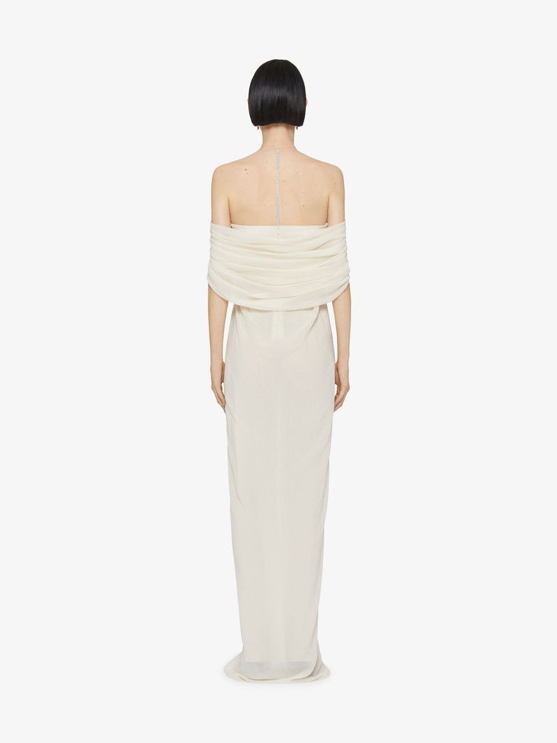 Givenchy o1n1vont0326 Evening Draped Dress in Black Size M / US 6-8 / IT 42-44 - 4 Thumbnail