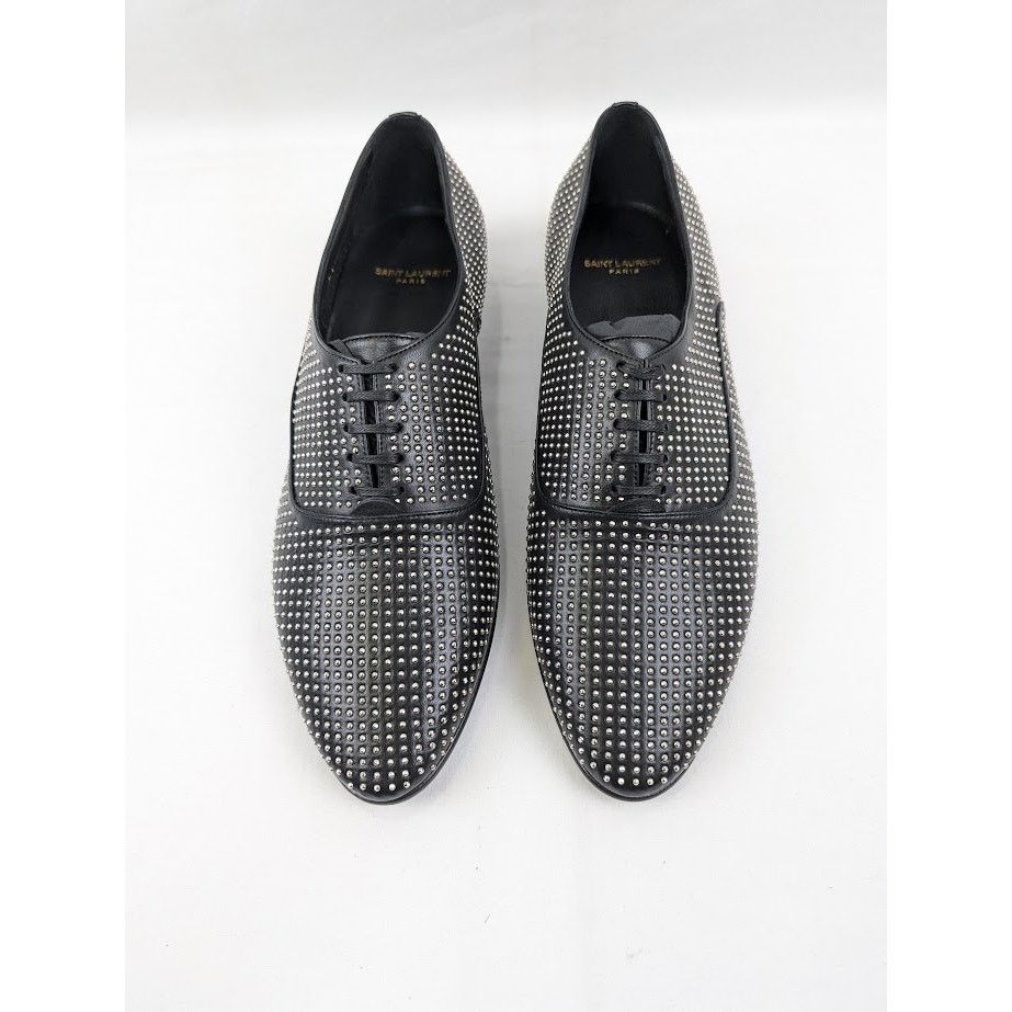 Saint Laurent Paris o1rshd1 Vadim 20 Richelieu Shoes in Nero Size US 11 / EU 44 - 13 Thumbnail
