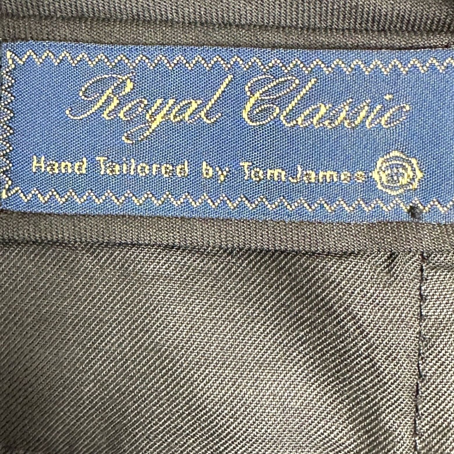 Vintage Royal Classic Dress Pants Mens 40X32 Pleated Navy Blue Office Workwear Pockets Authentic Size US 40 / EU 56 - 3 Thumbnail