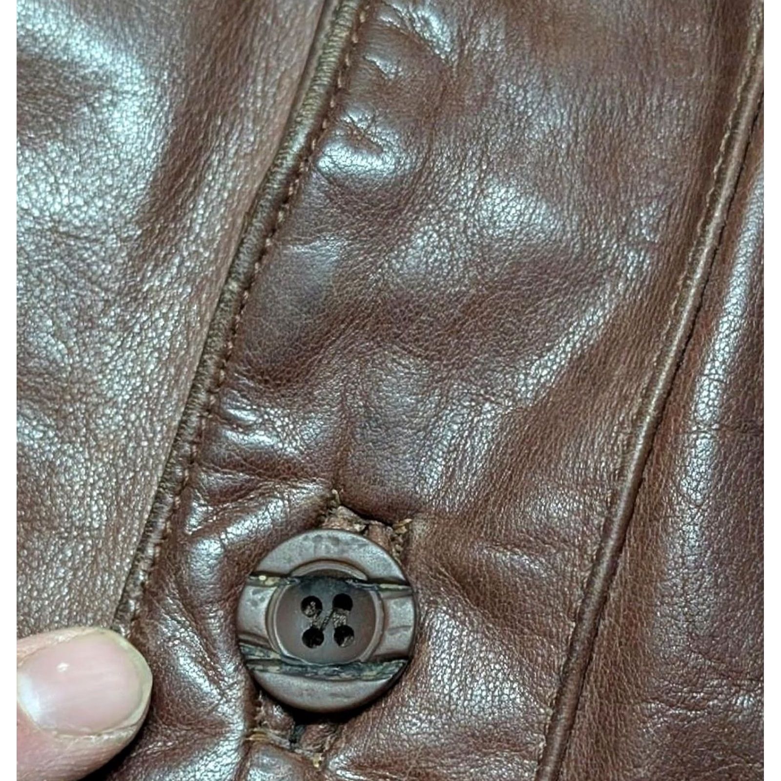 Vintage VINTAGE 1950s HORSEHIDE brown leather BELTED jacket coat 38 MOTORCYCLE norfolk Mens Size US S / EU 44-46 / 1 - 7 Thumbnail