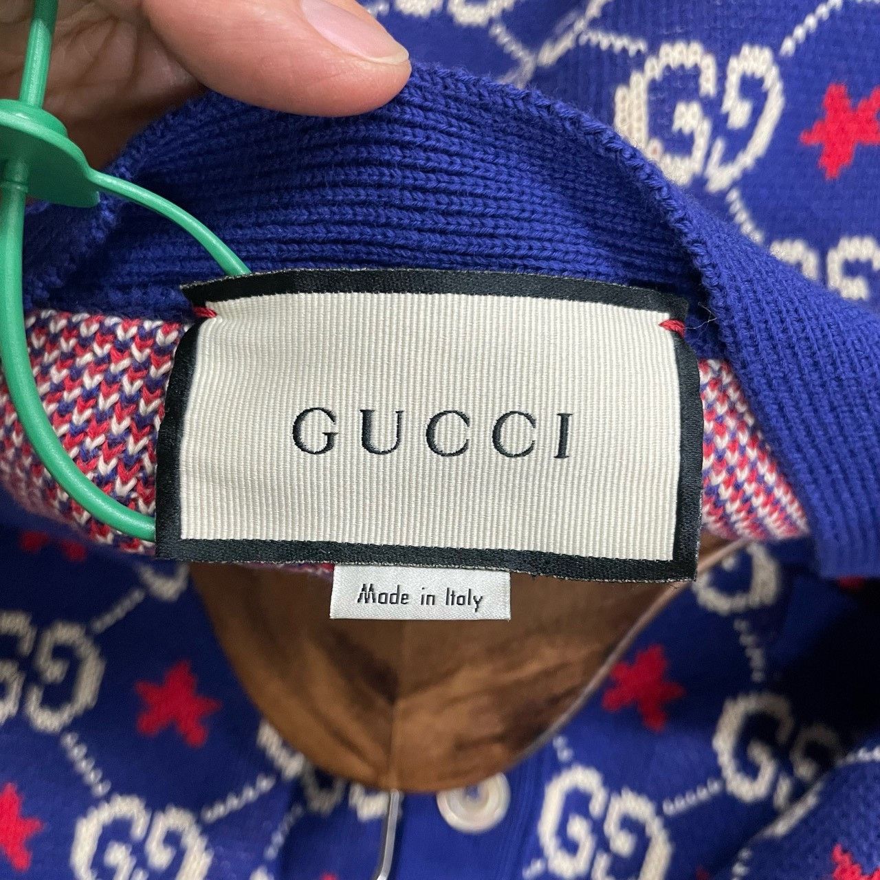 Gucci Gucci Blue new star full print cardigan sweater 2501-Nextar Size US XS / EU 42 / 0 - 5 Thumbnail