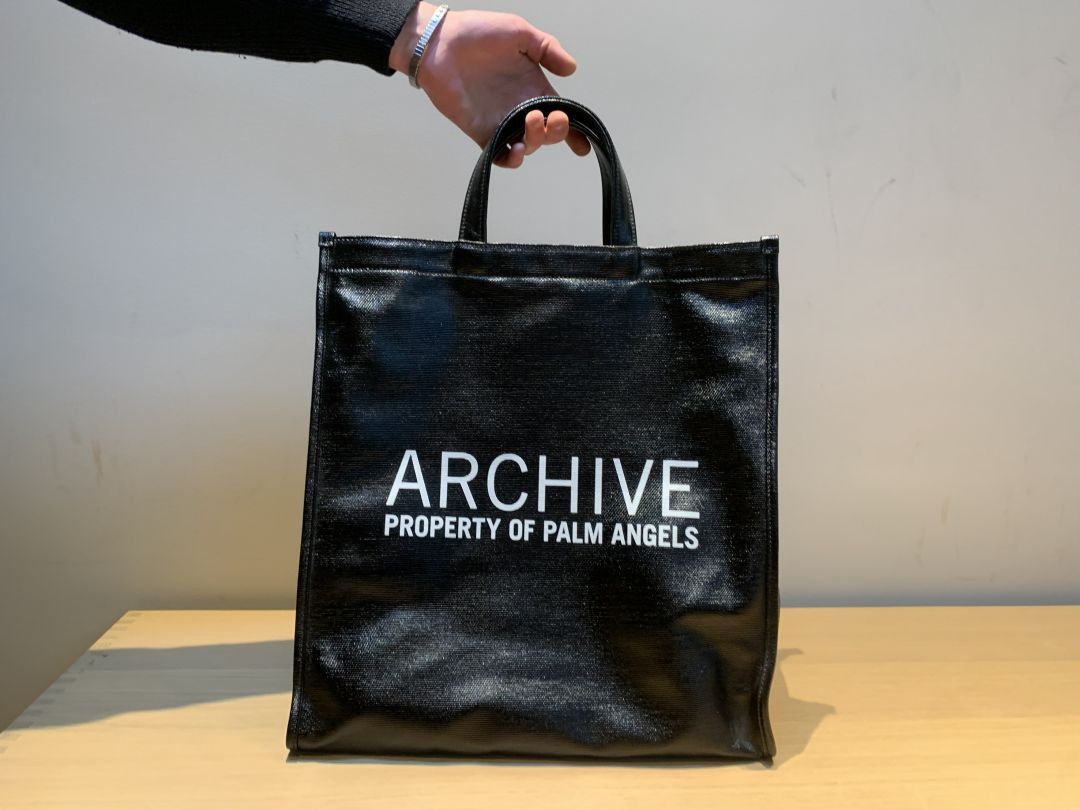 Palm Angels PALM ANGELS "Archive Property" Leather-Effect Shopper Tote Size ONE SIZE - 1 Thumbnail