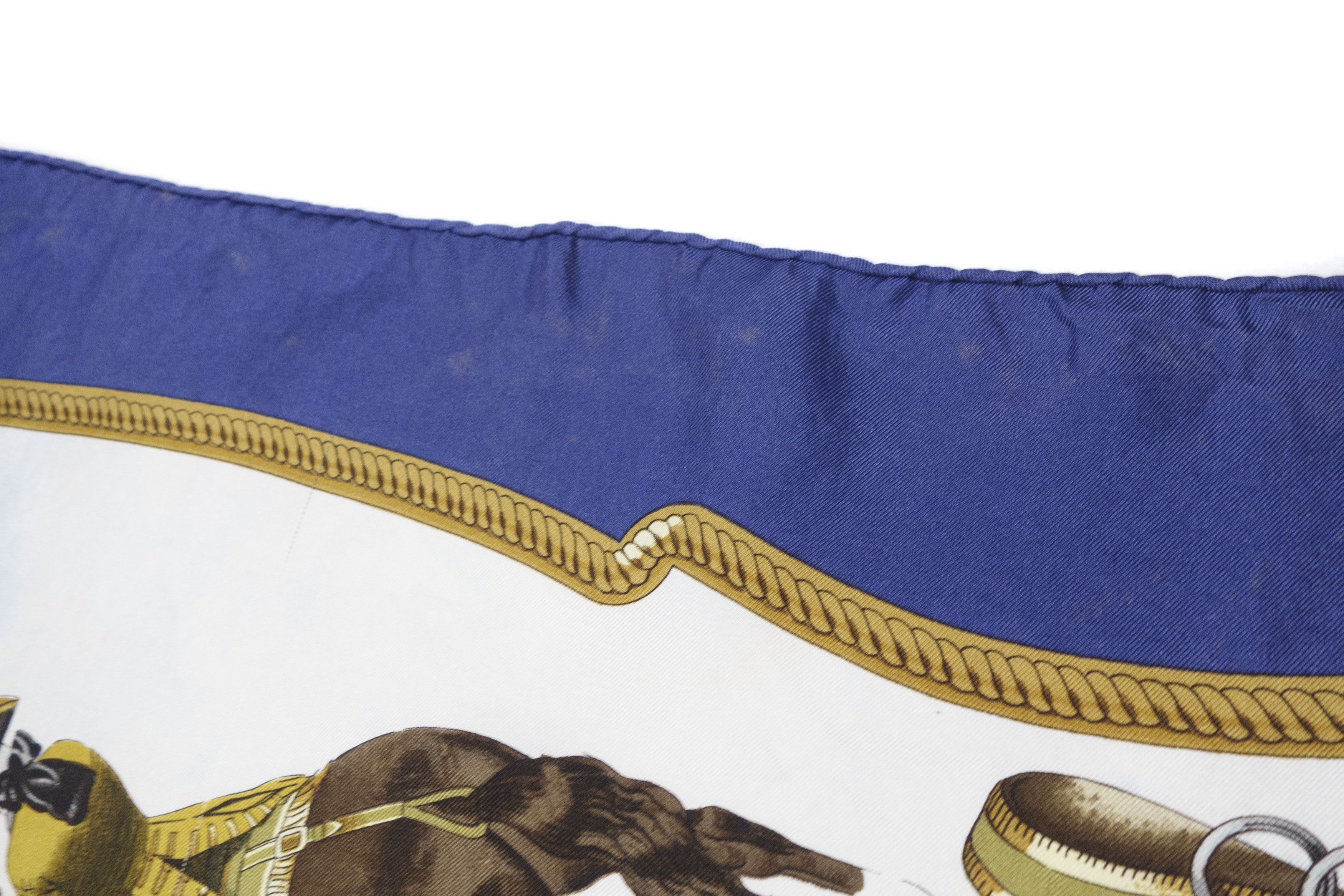 Hermes 90S Ledoux Printed Silk Scarf Vintage Size ONE SIZE - 6 Thumbnail