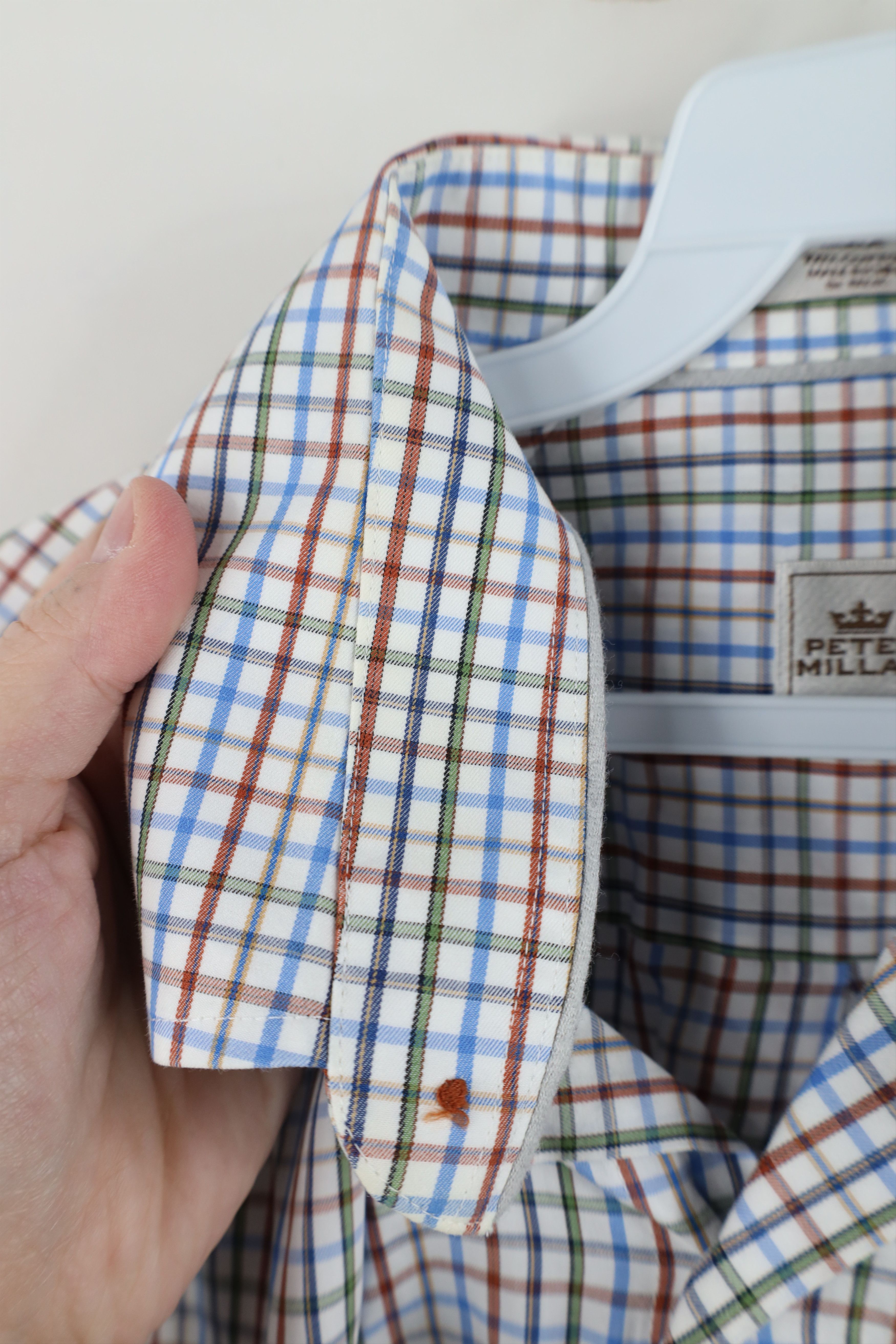 Peter Millar Vintage Peter Millar Rainbow Collared Button Down Shirt Size US L / EU 52-54 / 3 - 7 Thumbnail