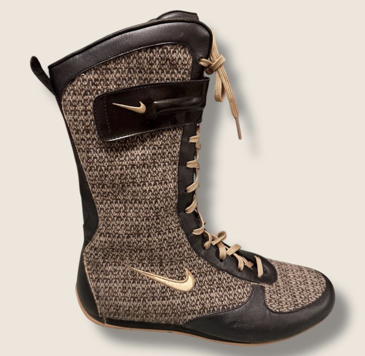 Nike NIKE Iconic Vintage Ultra Rare Boxing Boots Tweed Gorpcore Size US 7 / IT 37 - 5 Thumbnail